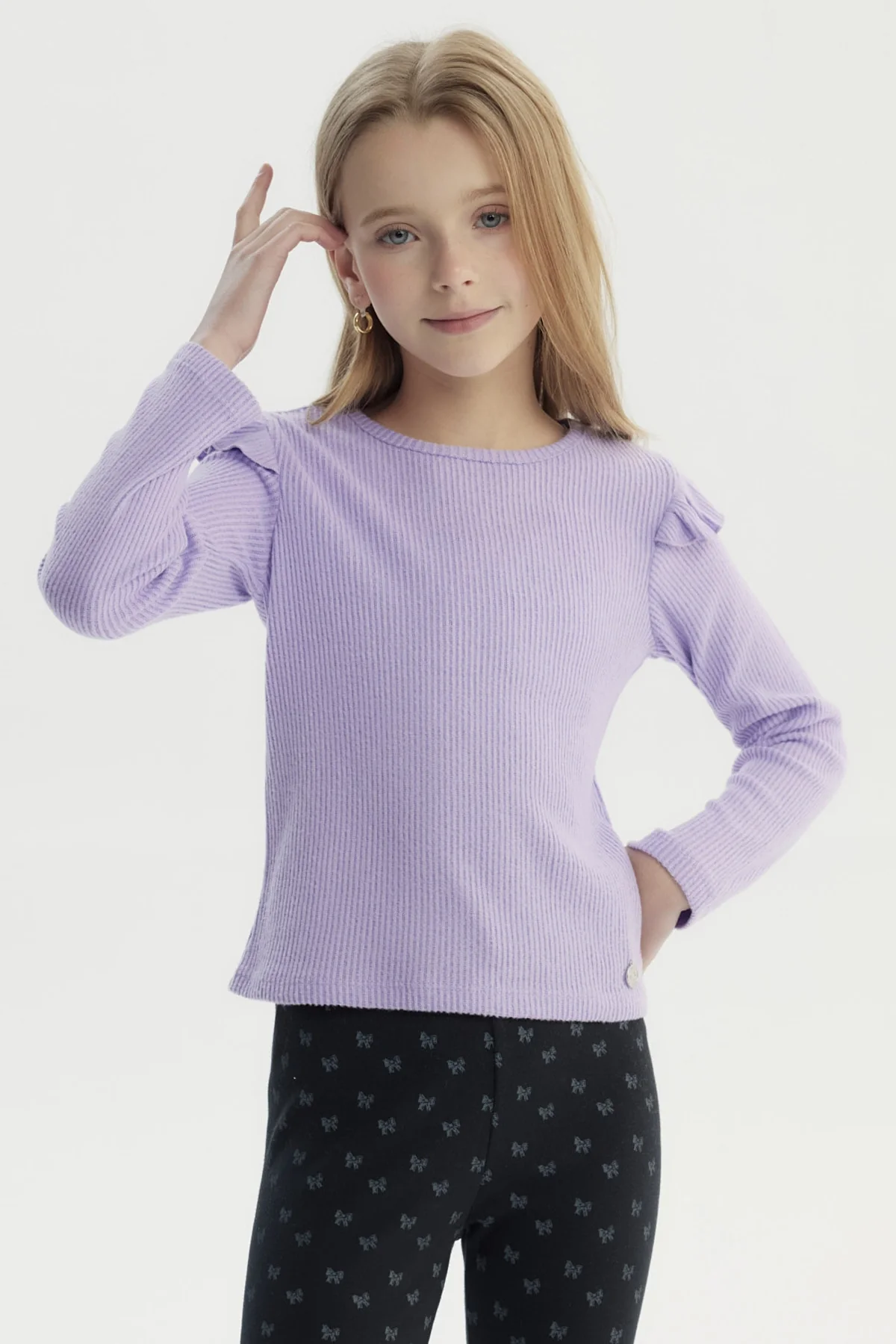 Polera Niña Slim Lila