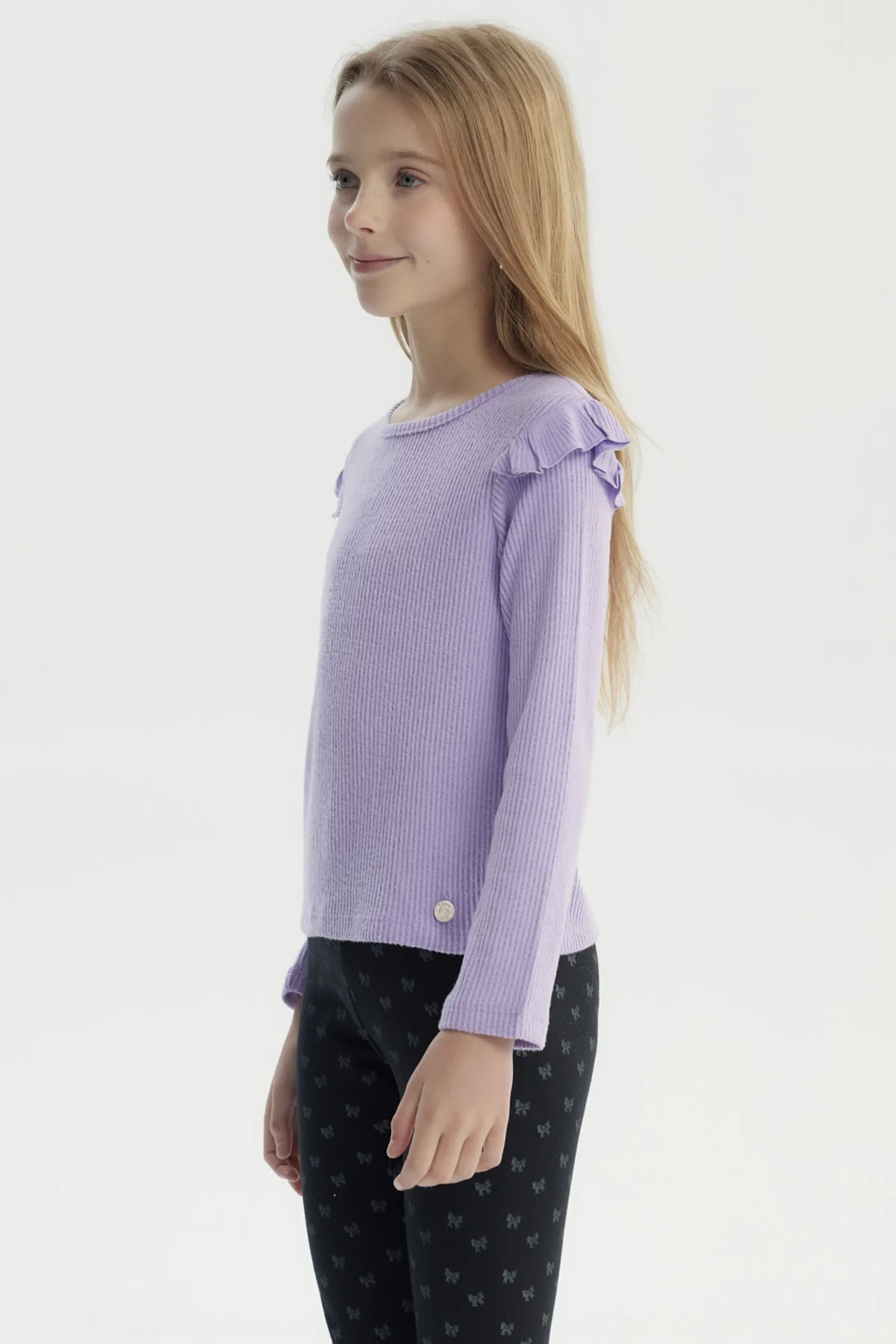 Polera Niña Slim Lila - Image 2