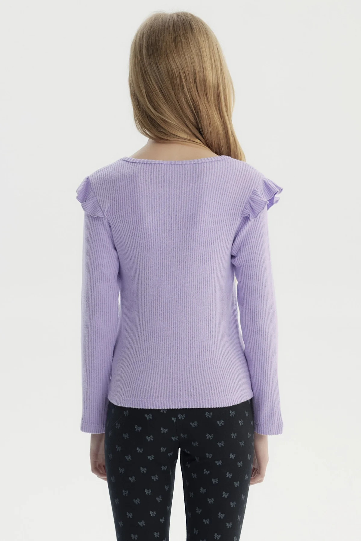 Polera Niña Slim Lila - Image 3