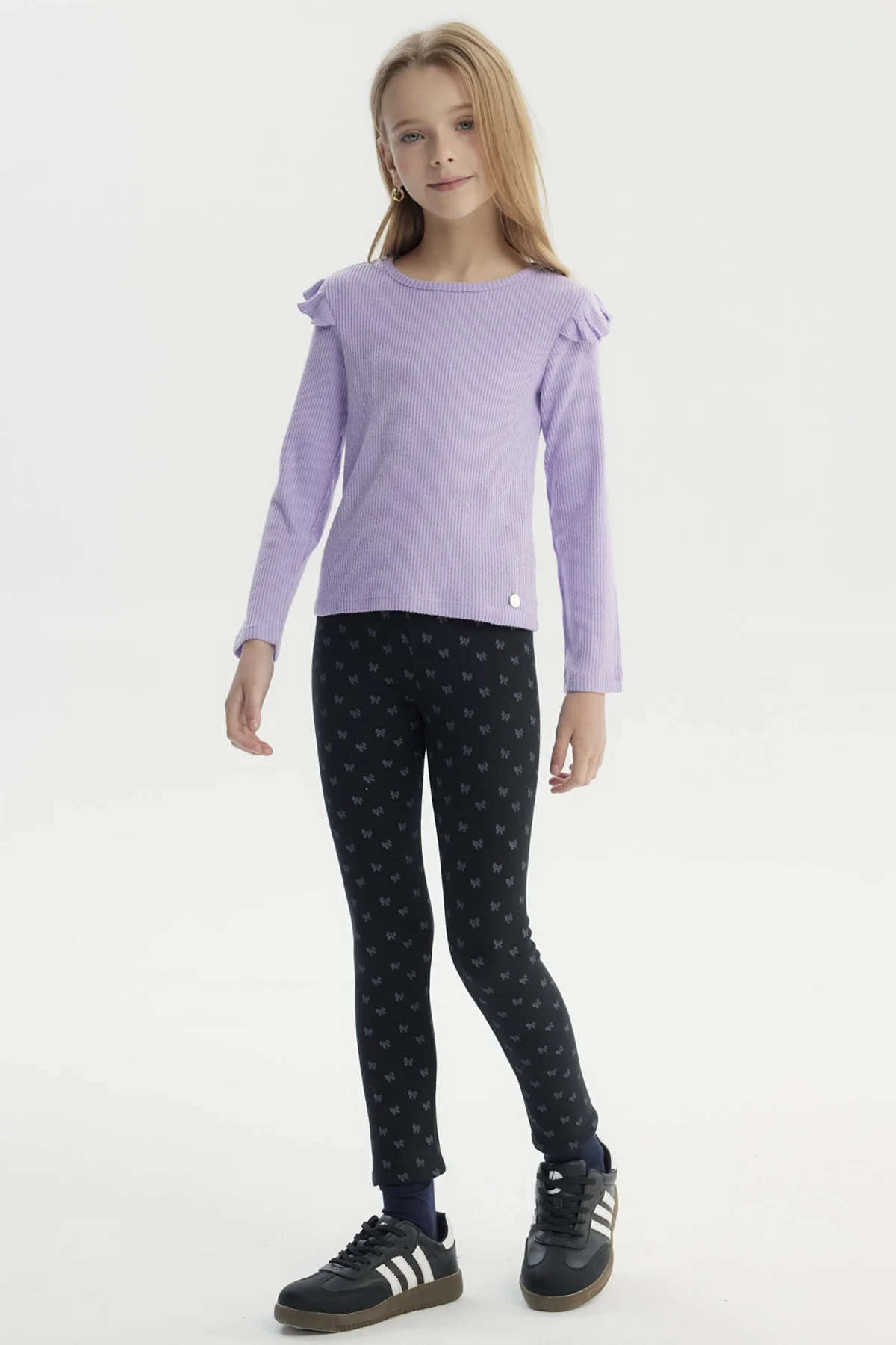 Polera Niña Slim Lila - Image 4
