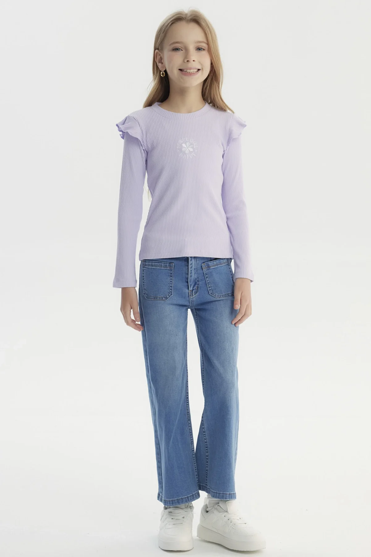Polera Niña Slim Lila - Image 4