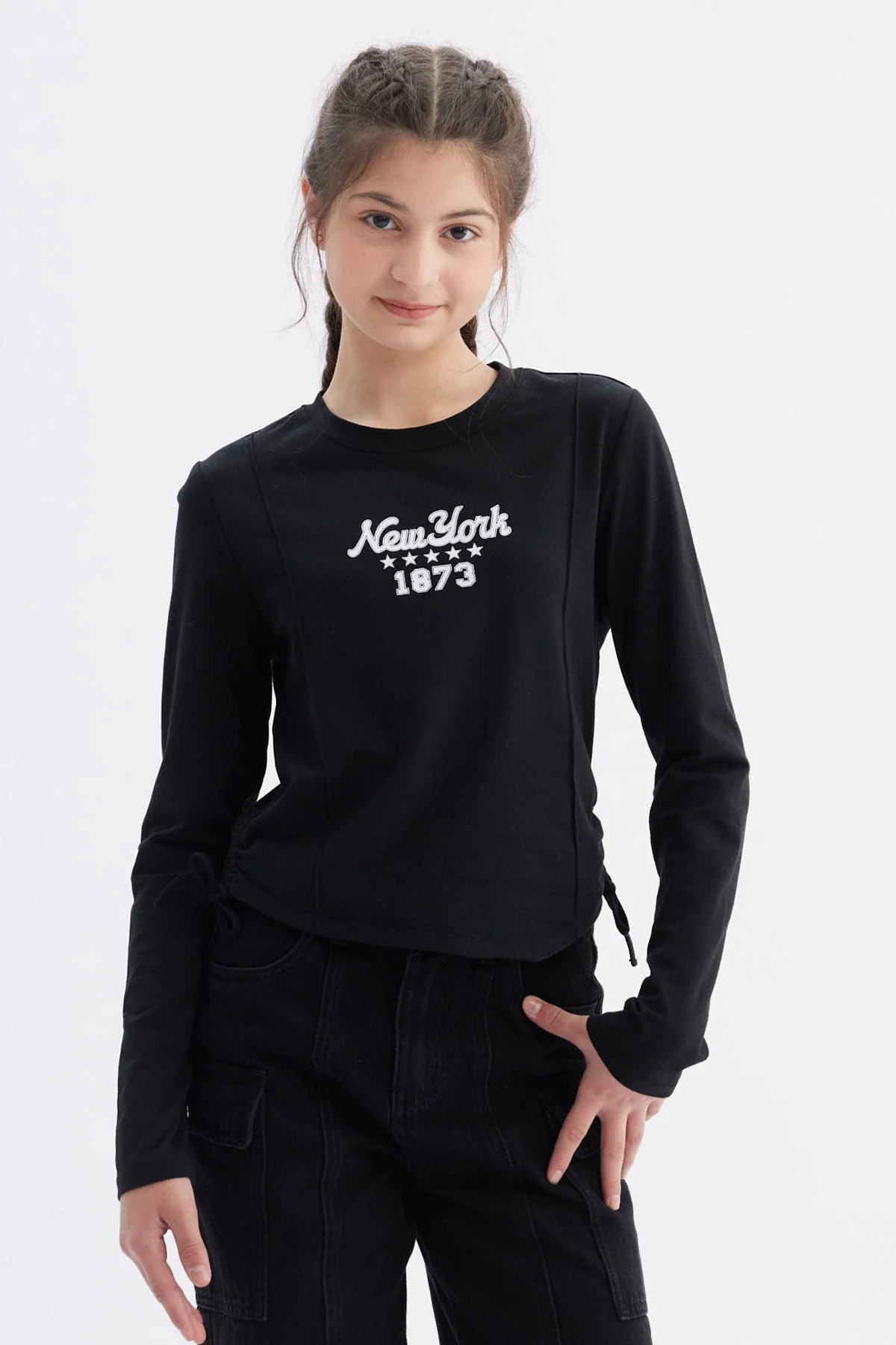 Polera Niña Slim Negro
