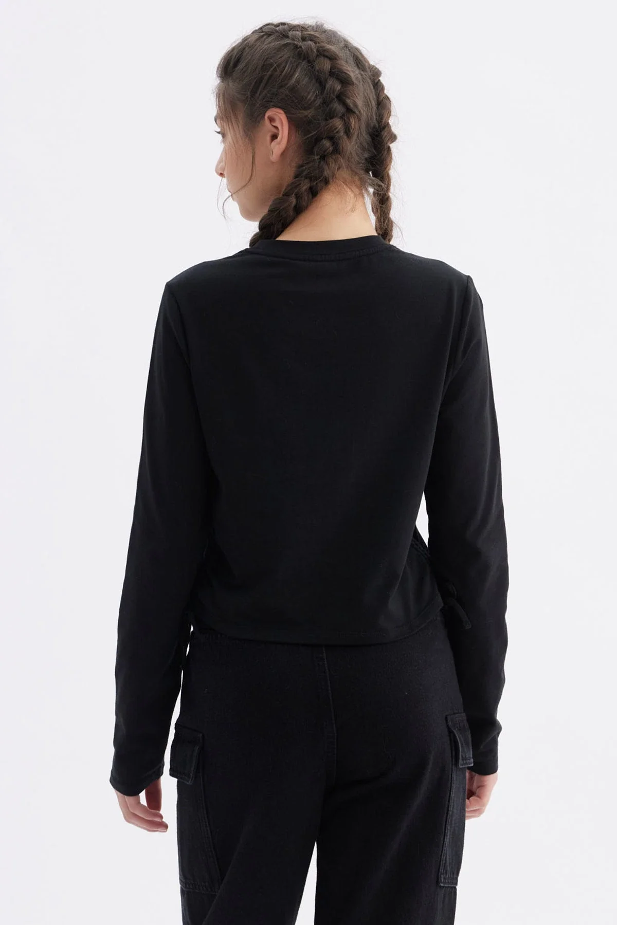 Polera Niña Slim Negro - Image 3