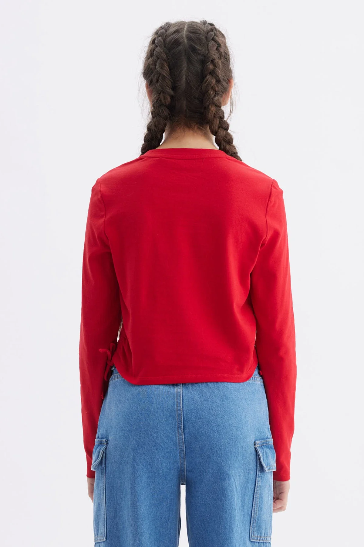 Polera Niña Slim Rojo - Image 3