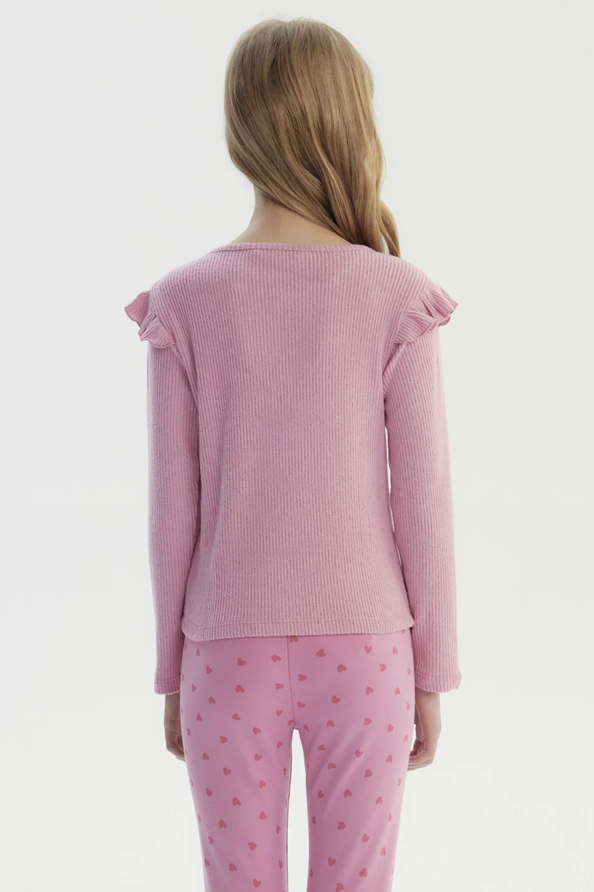 Polera Niña Slim Rosado - Image 3