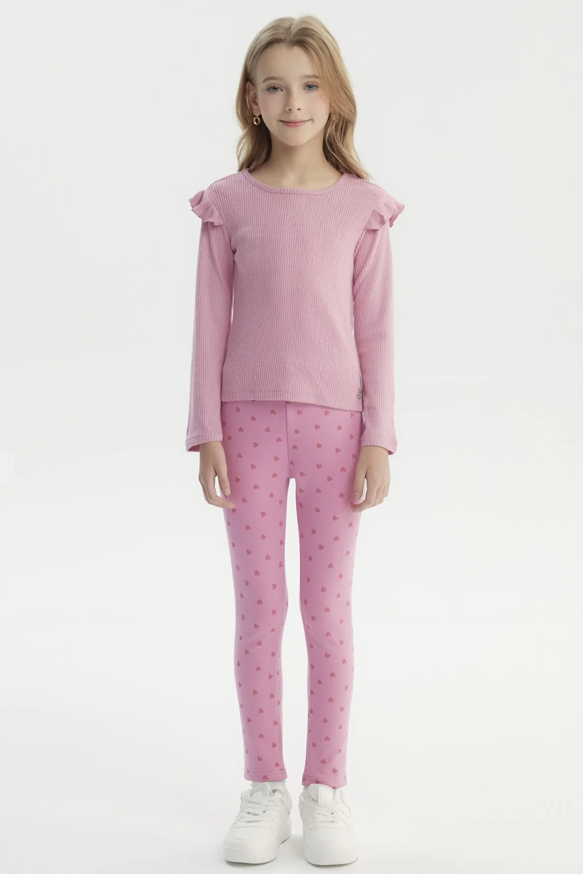Polera Niña Slim Rosado - Image 4
