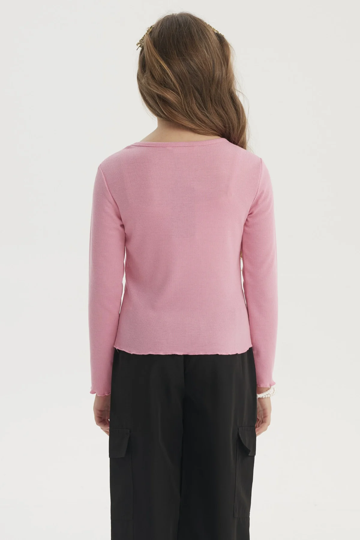 Polera Niña Slim Rosado - Image 3