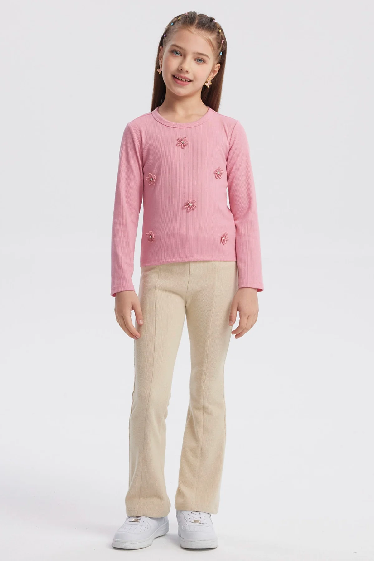 Polera Niña Slim Rosado - Image 4