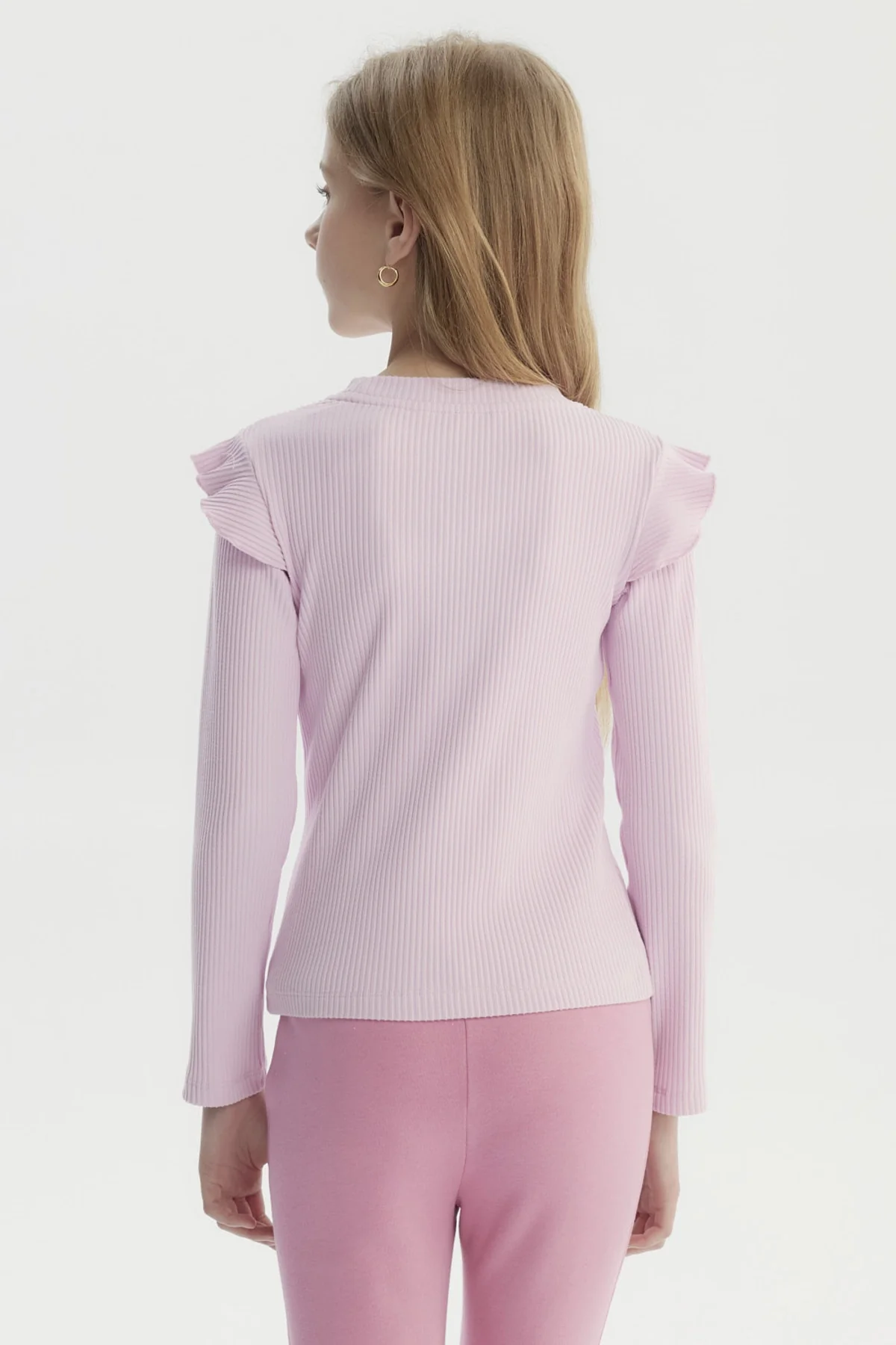 Polera Niña Slim Rosado - Image 3