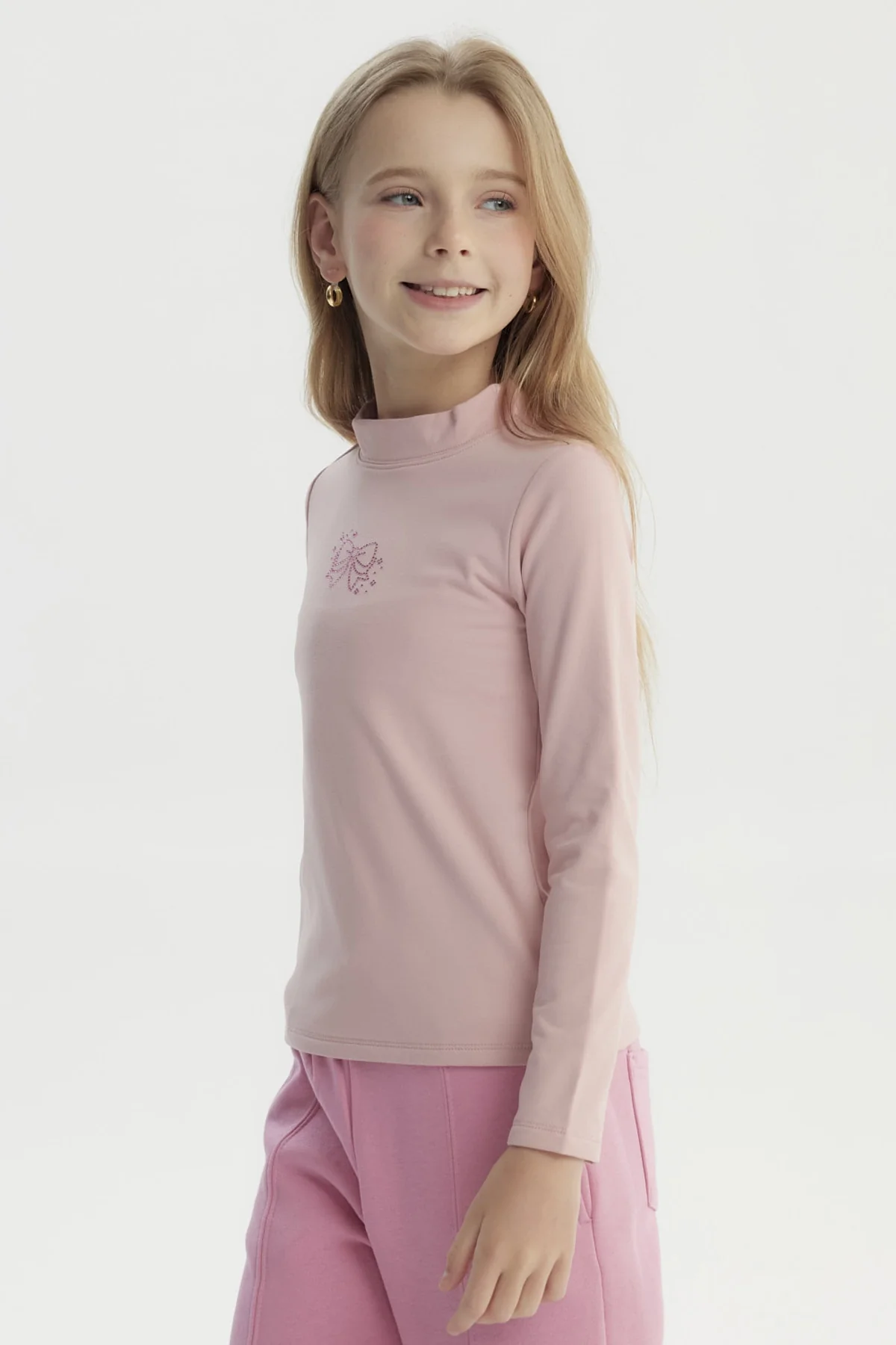 Polera Niña Slim Rosado