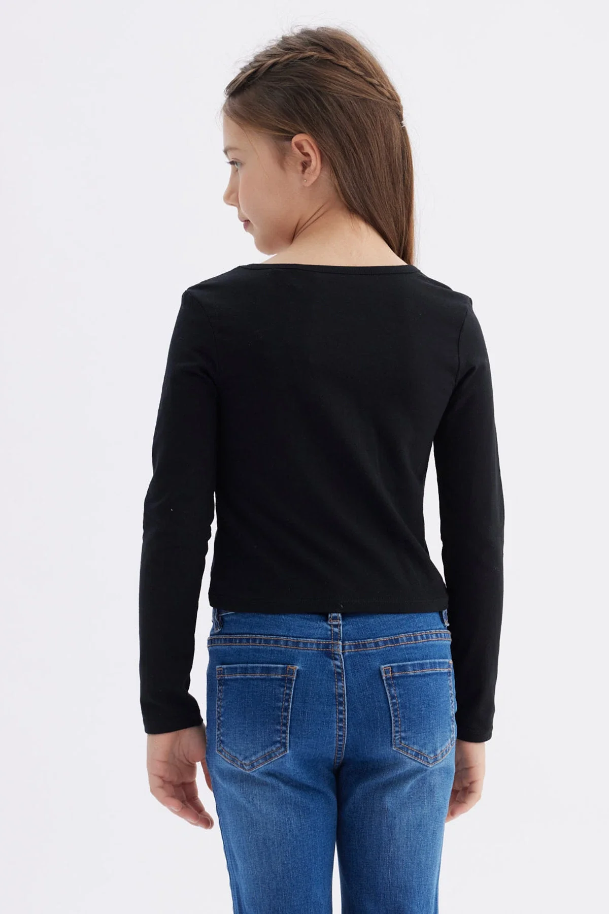 Polera Niña Teen Print Negro - Image 3