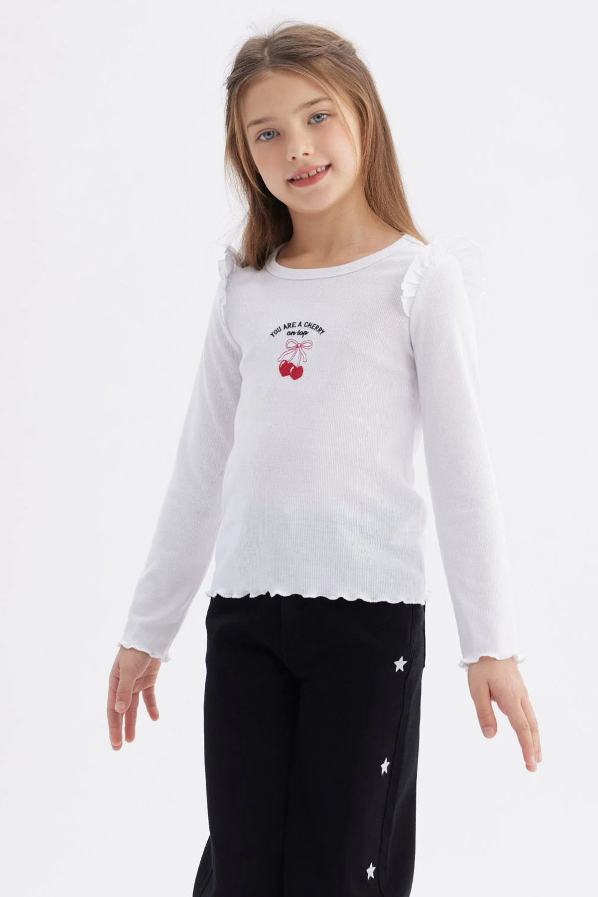 Polera Niña Vuelos Blanco - Image 2