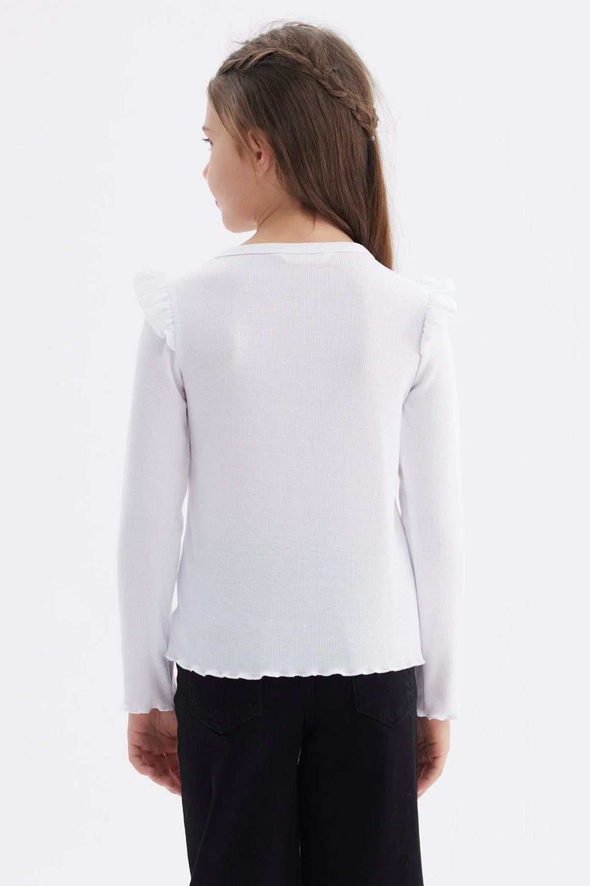 Polera Niña Vuelos Blanco - Image 3