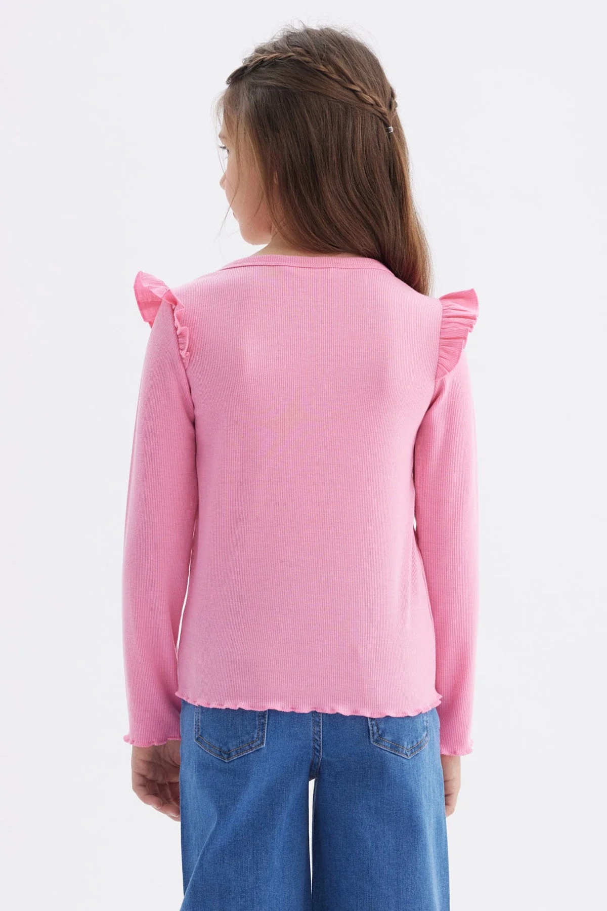 Polera Niña Vuelos Rosado - Image 3