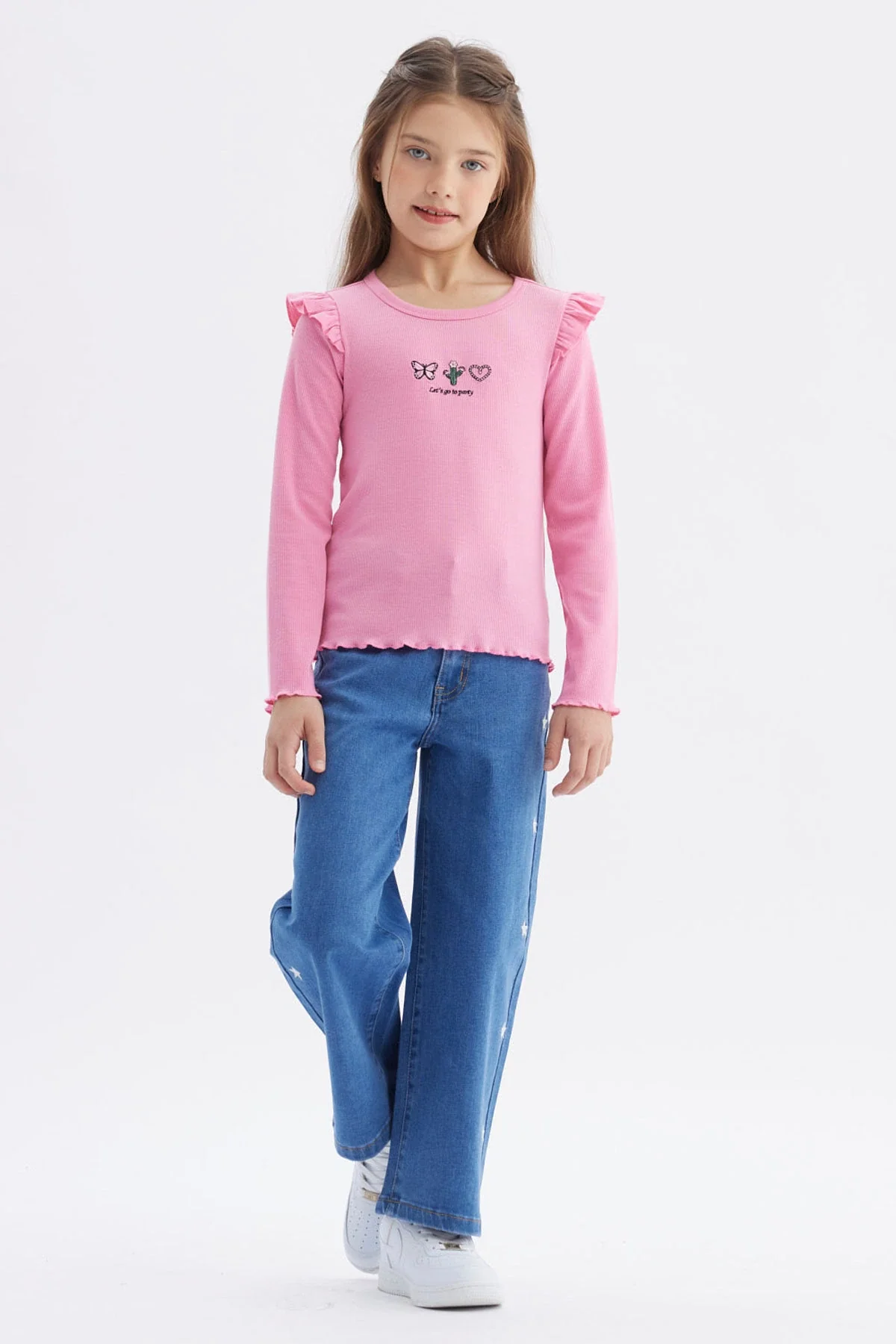 Polera Niña Vuelos Rosado - Image 4