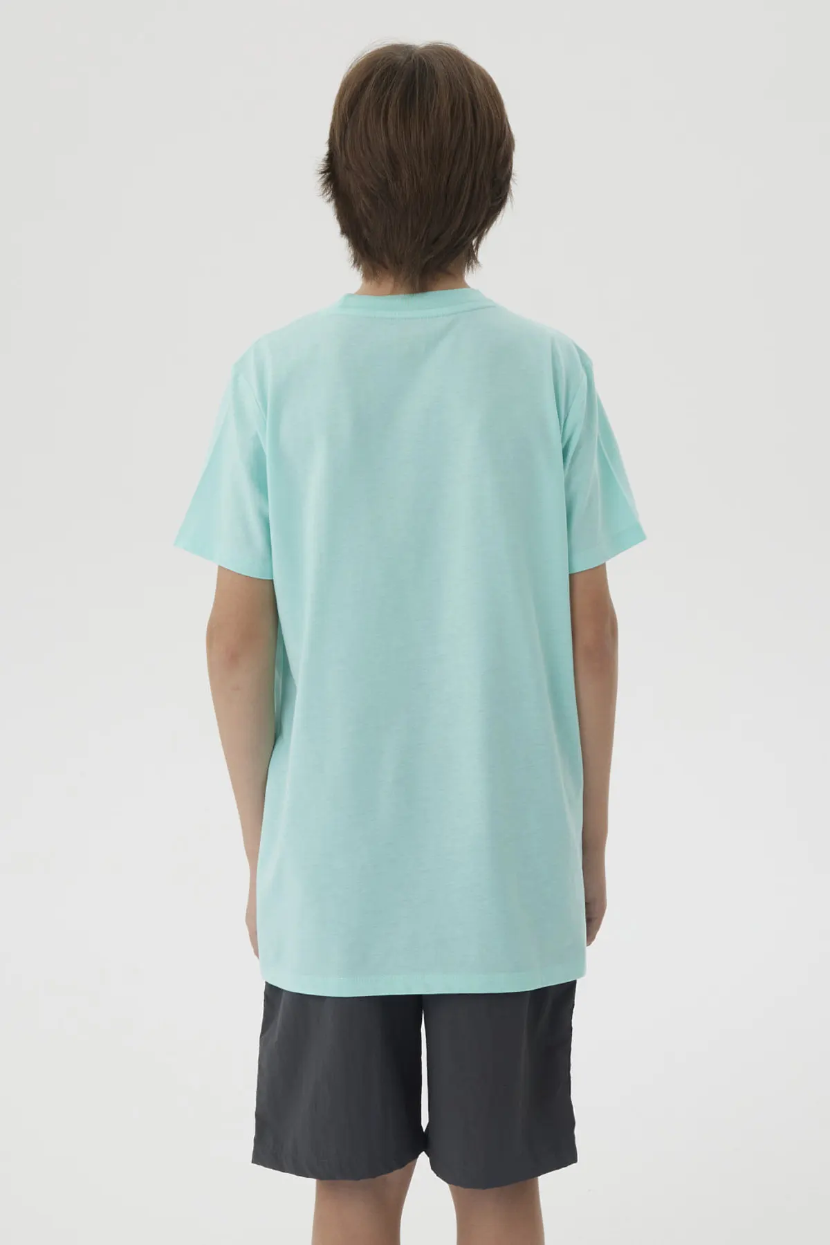 Polera Niño Básica Estampada Menta - Image 3