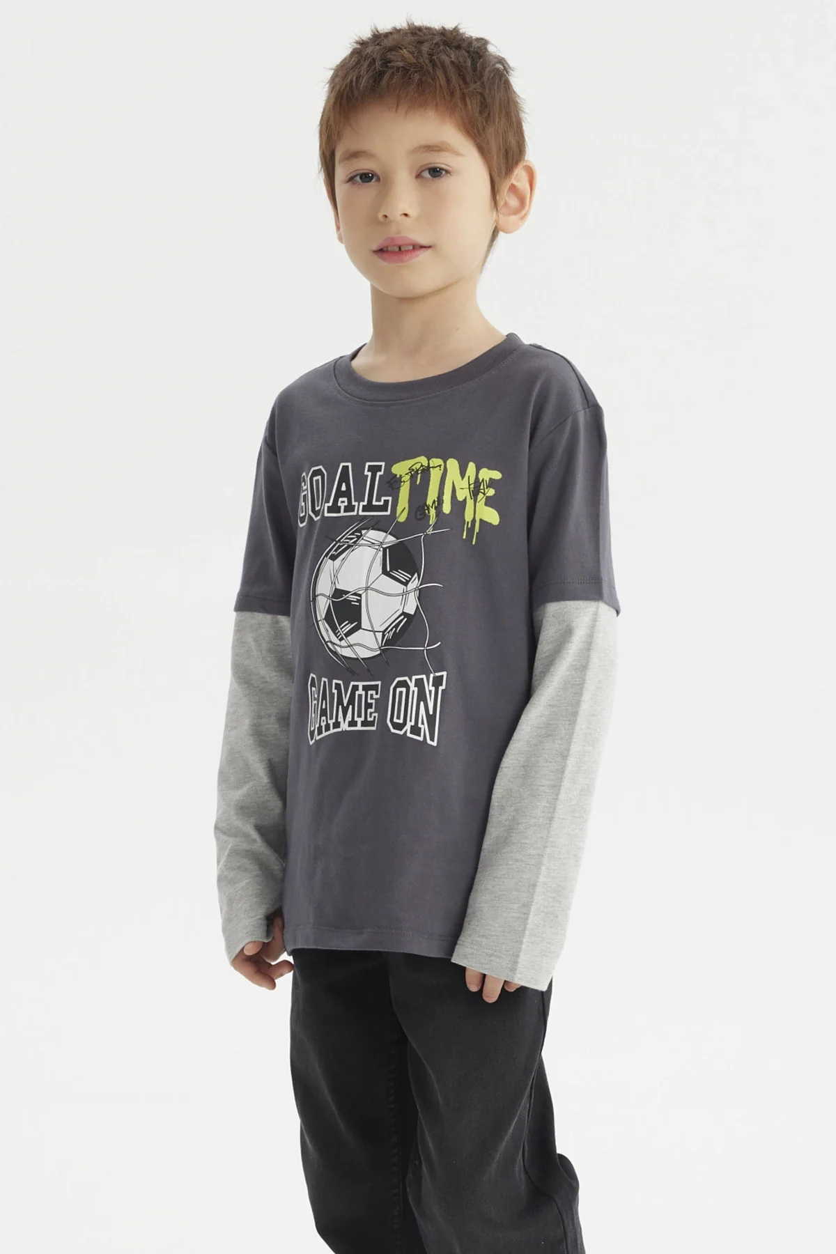 Polera Niño Básica Print Marengo - Image 2
