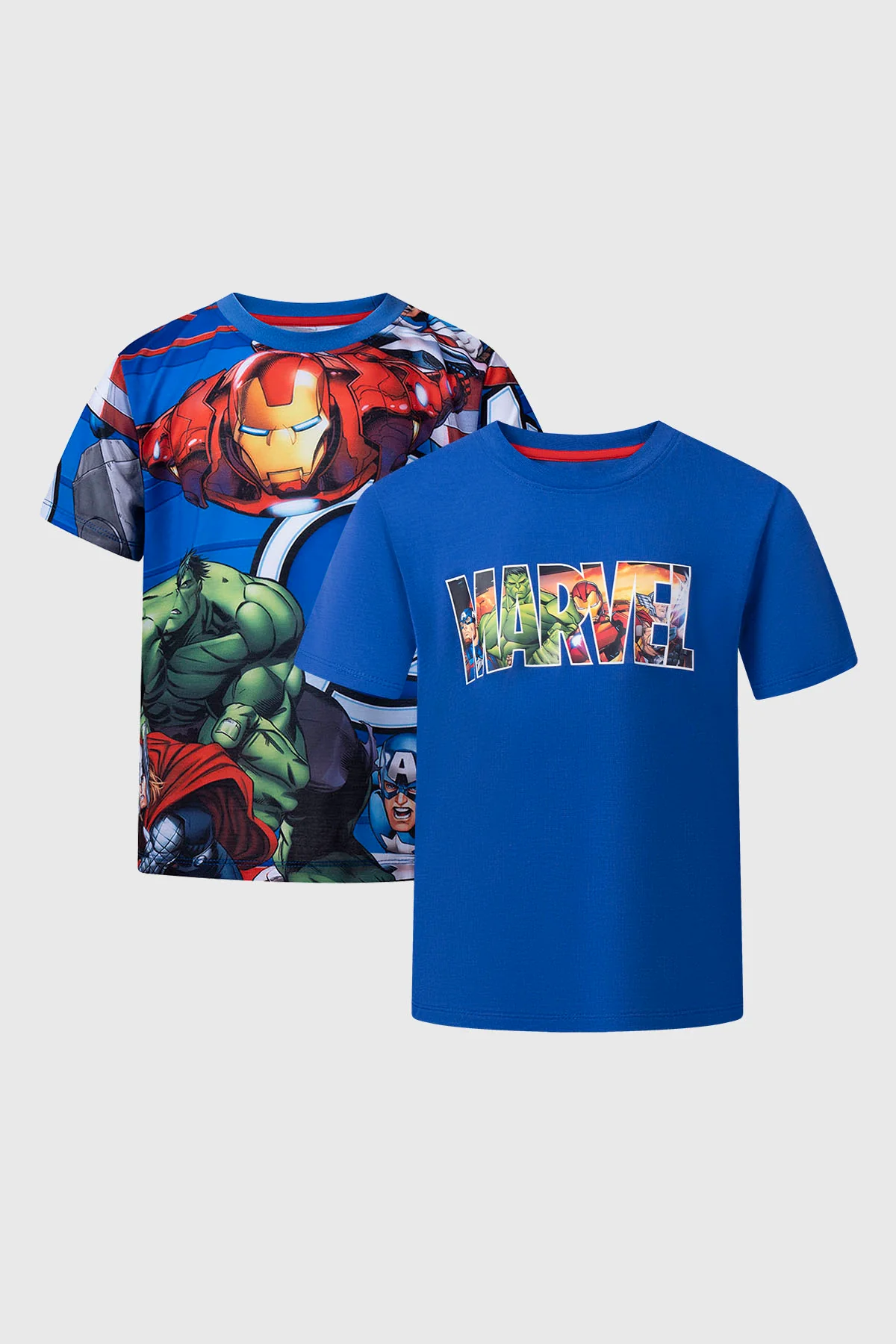Polera Niño Bipack Avengers Azul