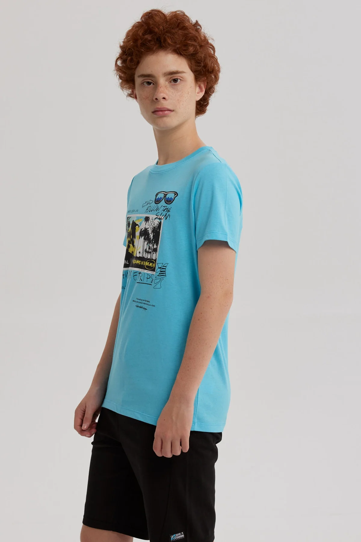 Polera Niño Bordado Menta - Image 2