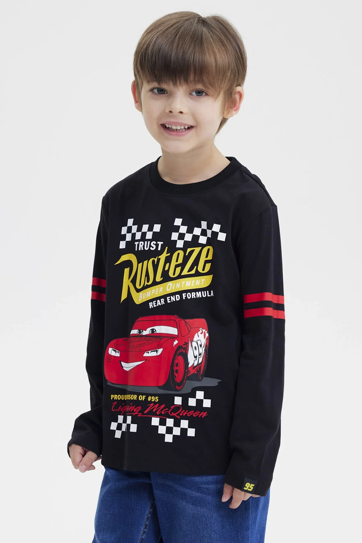 Polera Niño Cars Negro - Image 2
