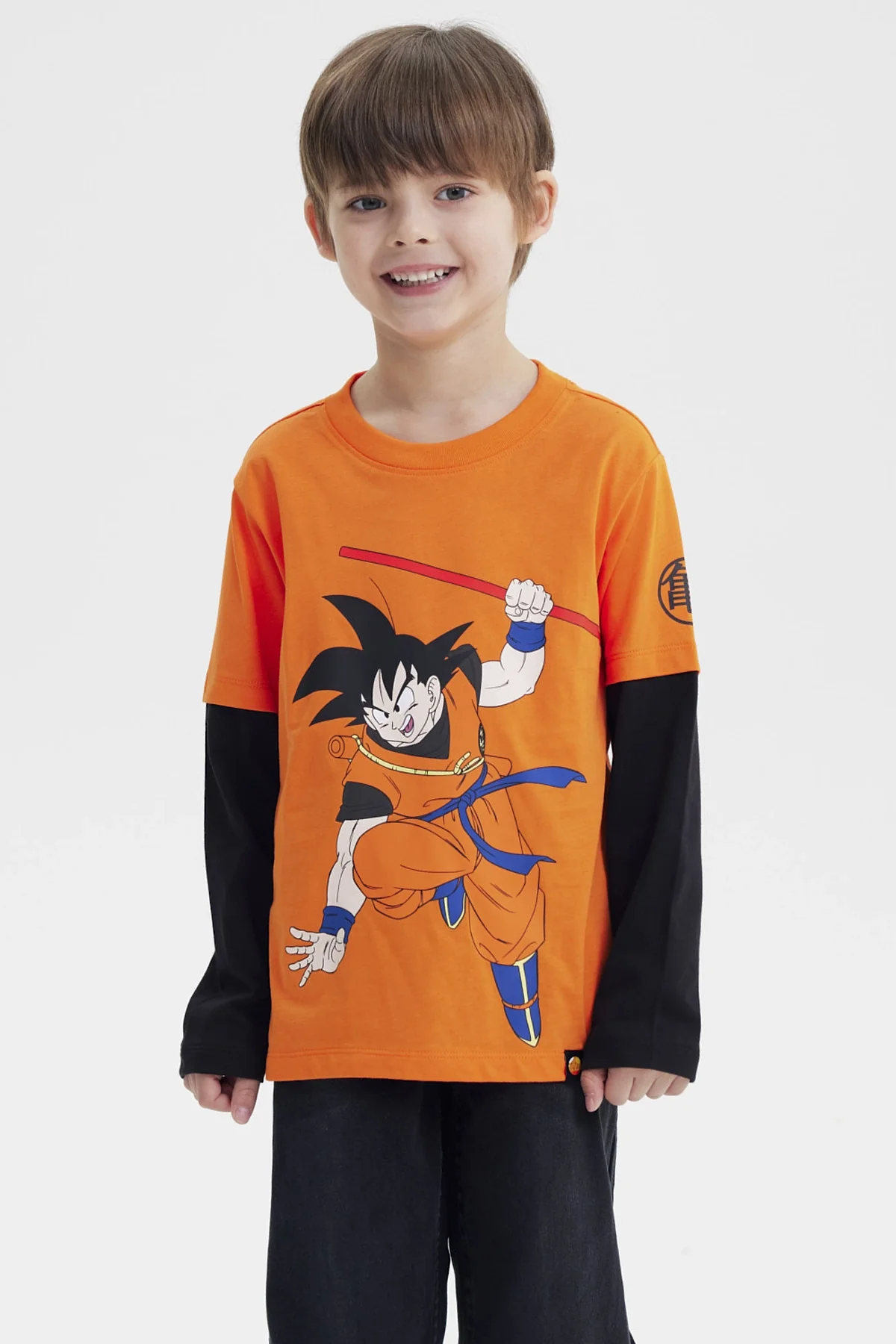 Polera Niño Dragon Ball Damasco