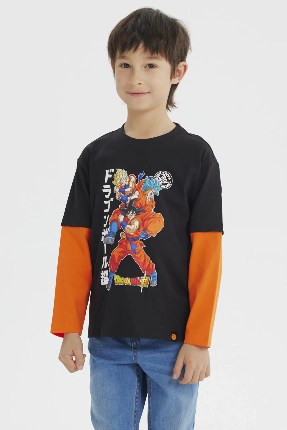Polera Niño Dragon Ball Negro