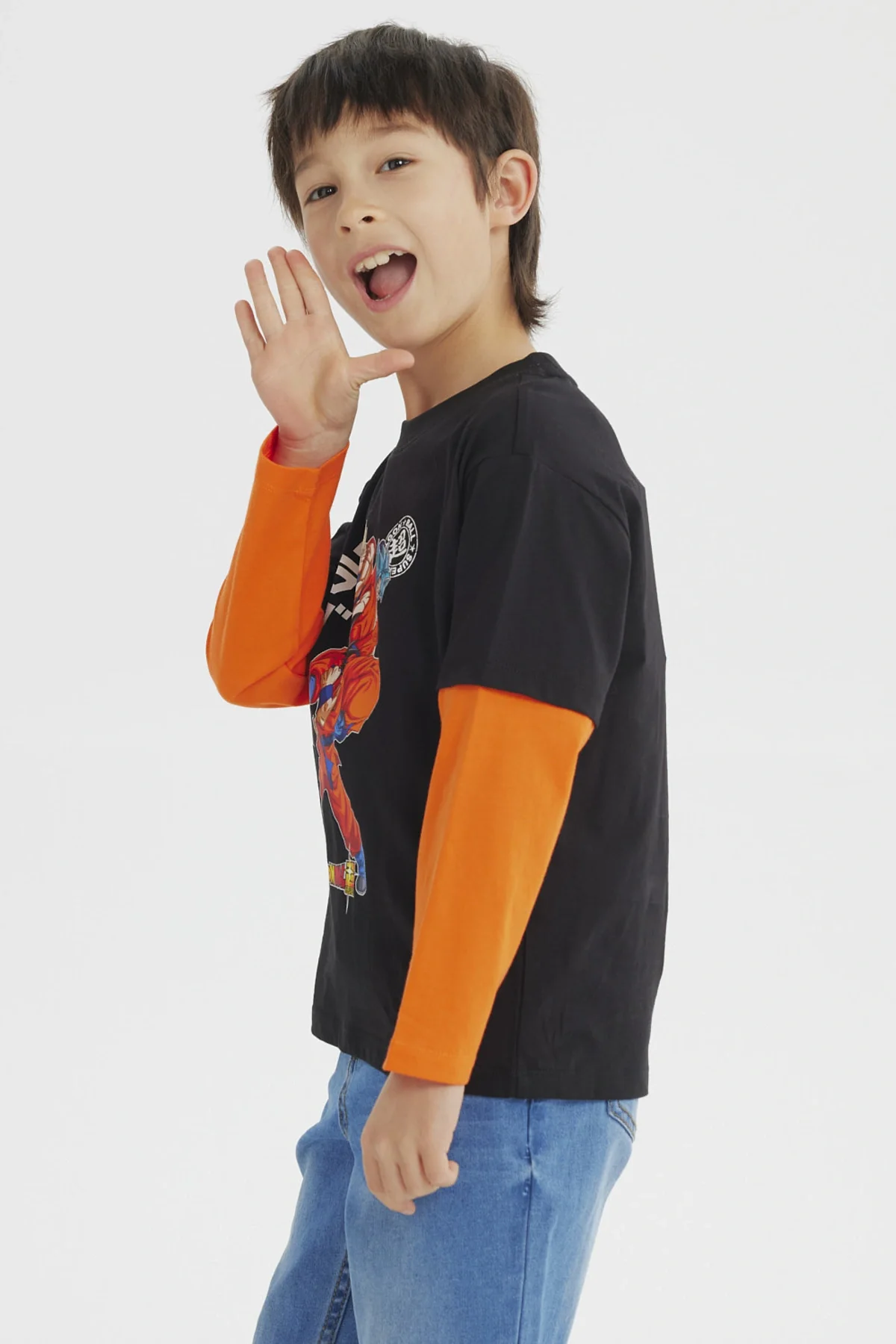 Polera Niño Dragon Ball Negro - Image 2