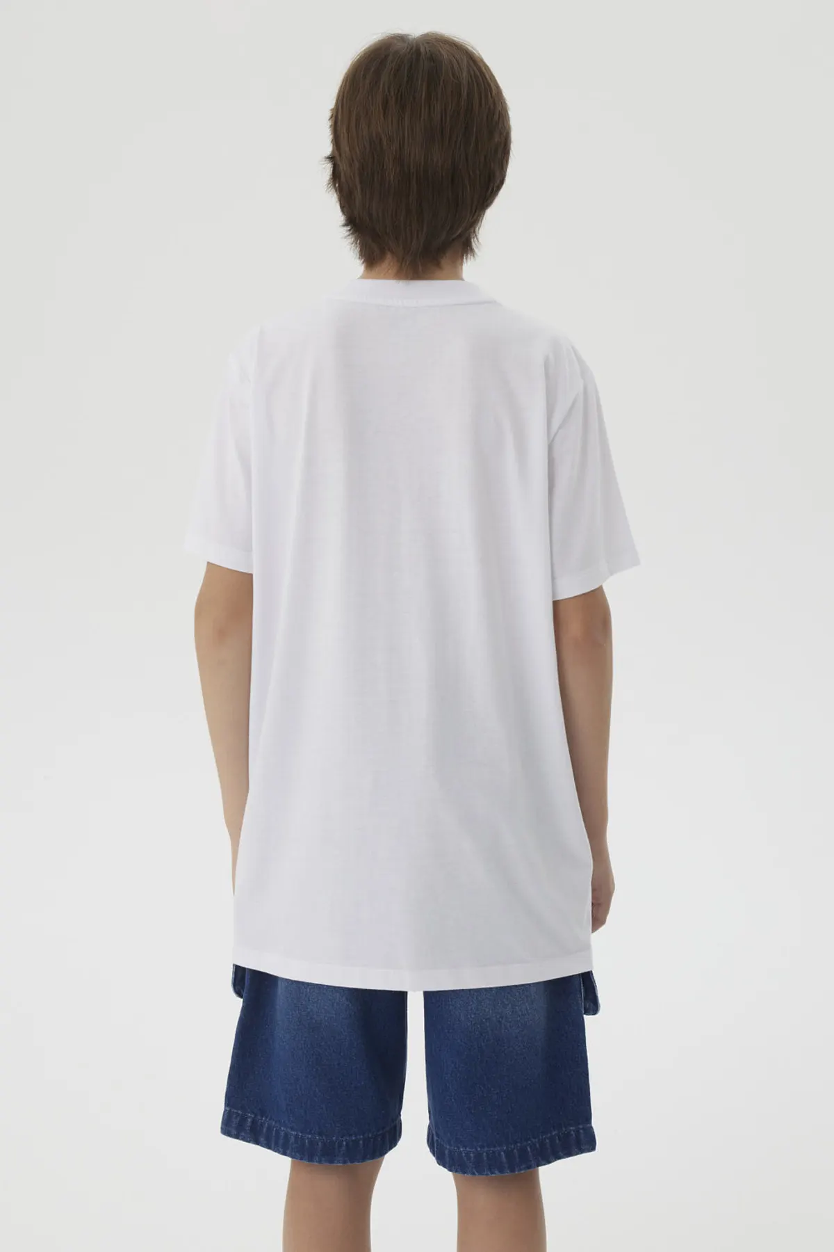Polera Niño Estampado Playero Blanco - Image 3
