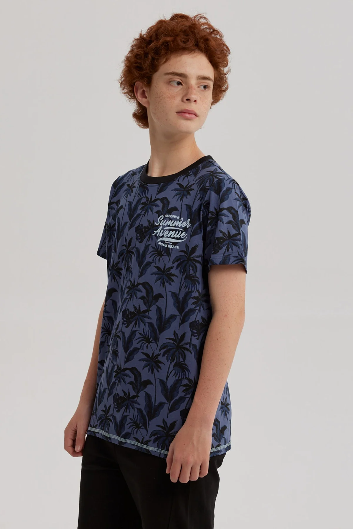 Polera Niño Full Print Y Estampado Azul - Image 2