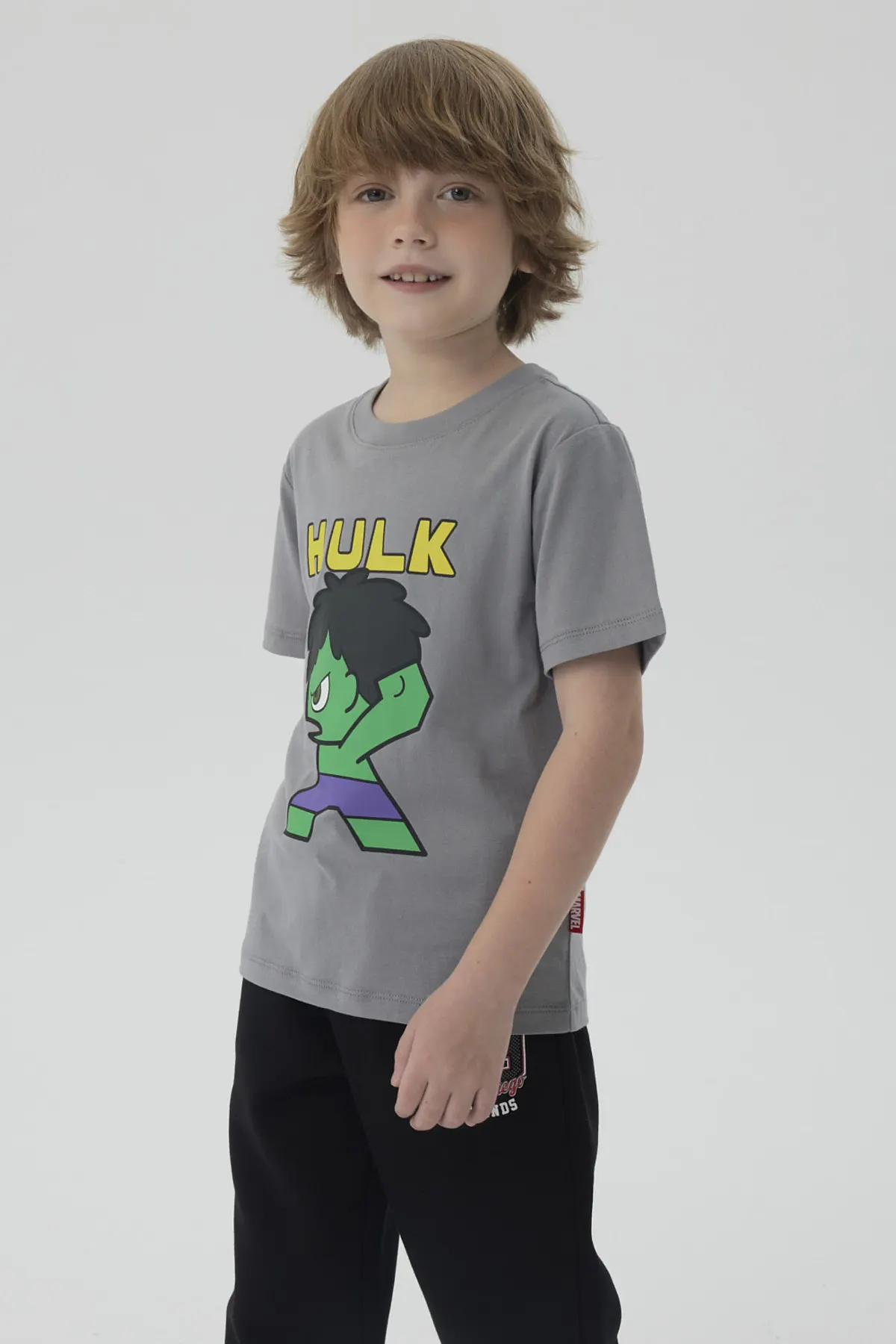 Polera Niño Hulk Gris - Image 2