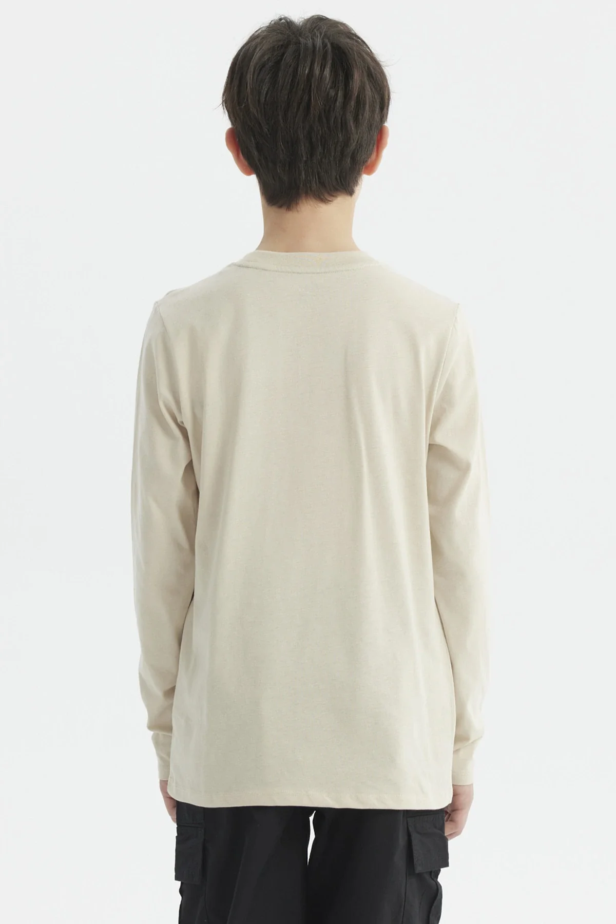 Polera Niño Print 3D Beige - Image 3