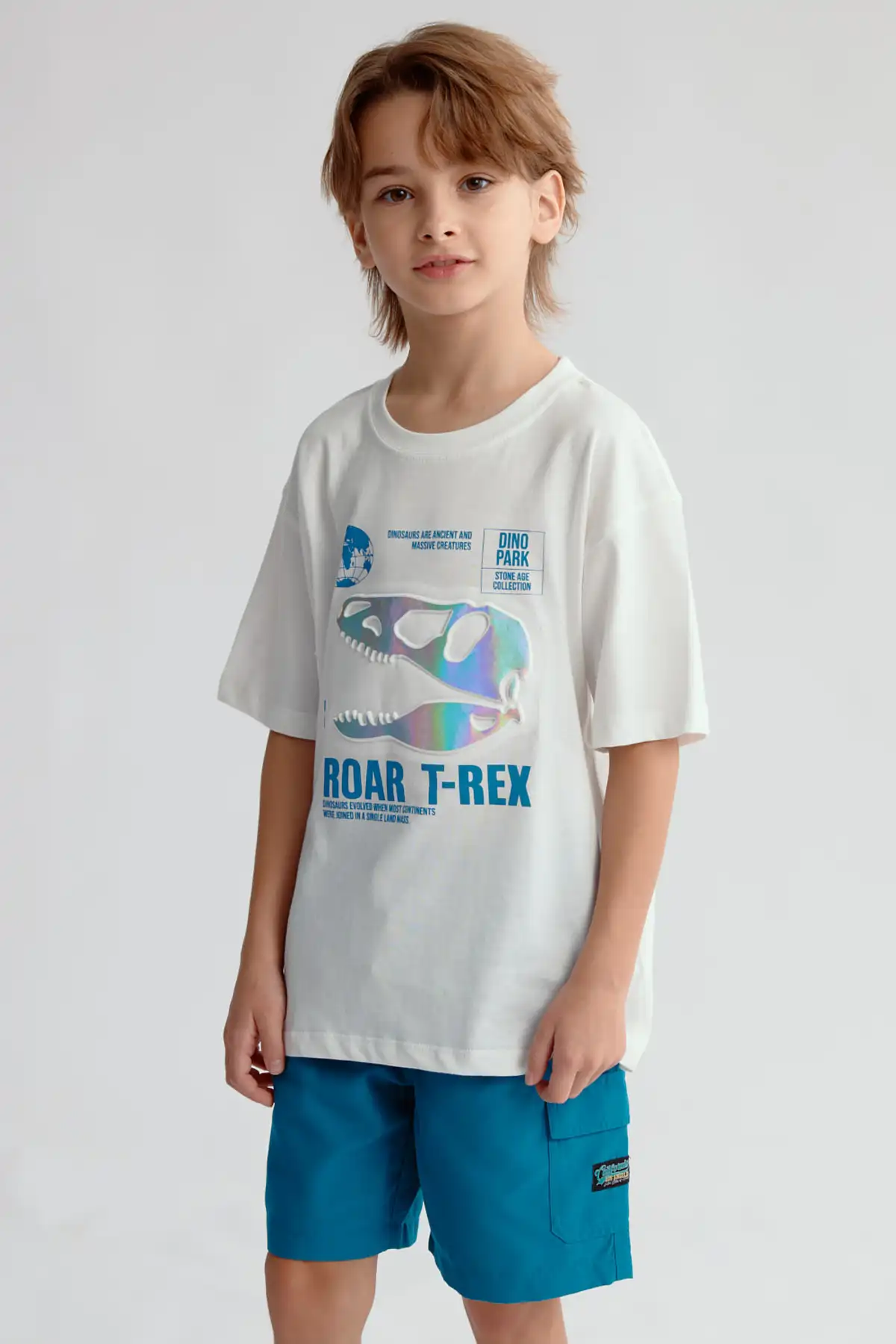 Polera Niño Print 3D Crudo - Image 2