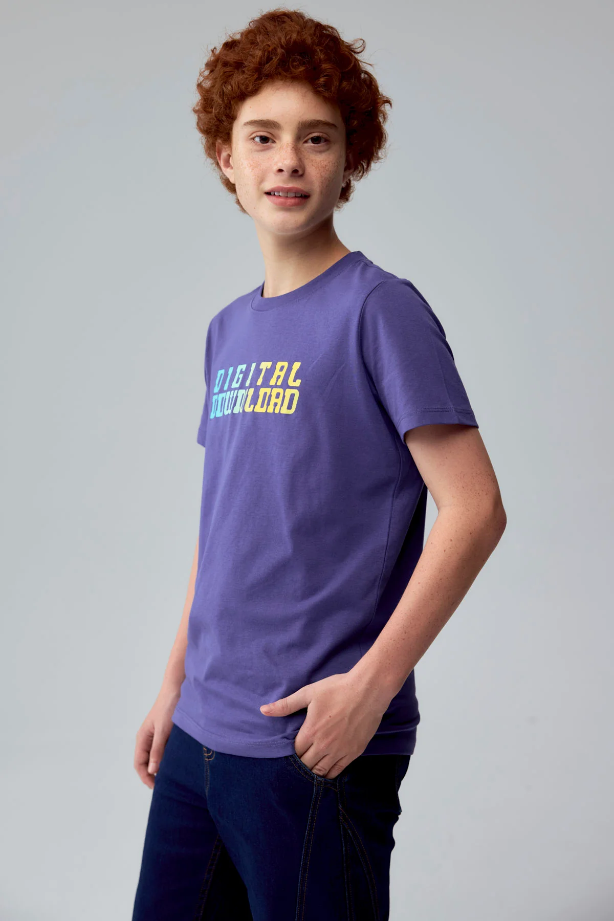 Polera Niño Print Morado - Image 2