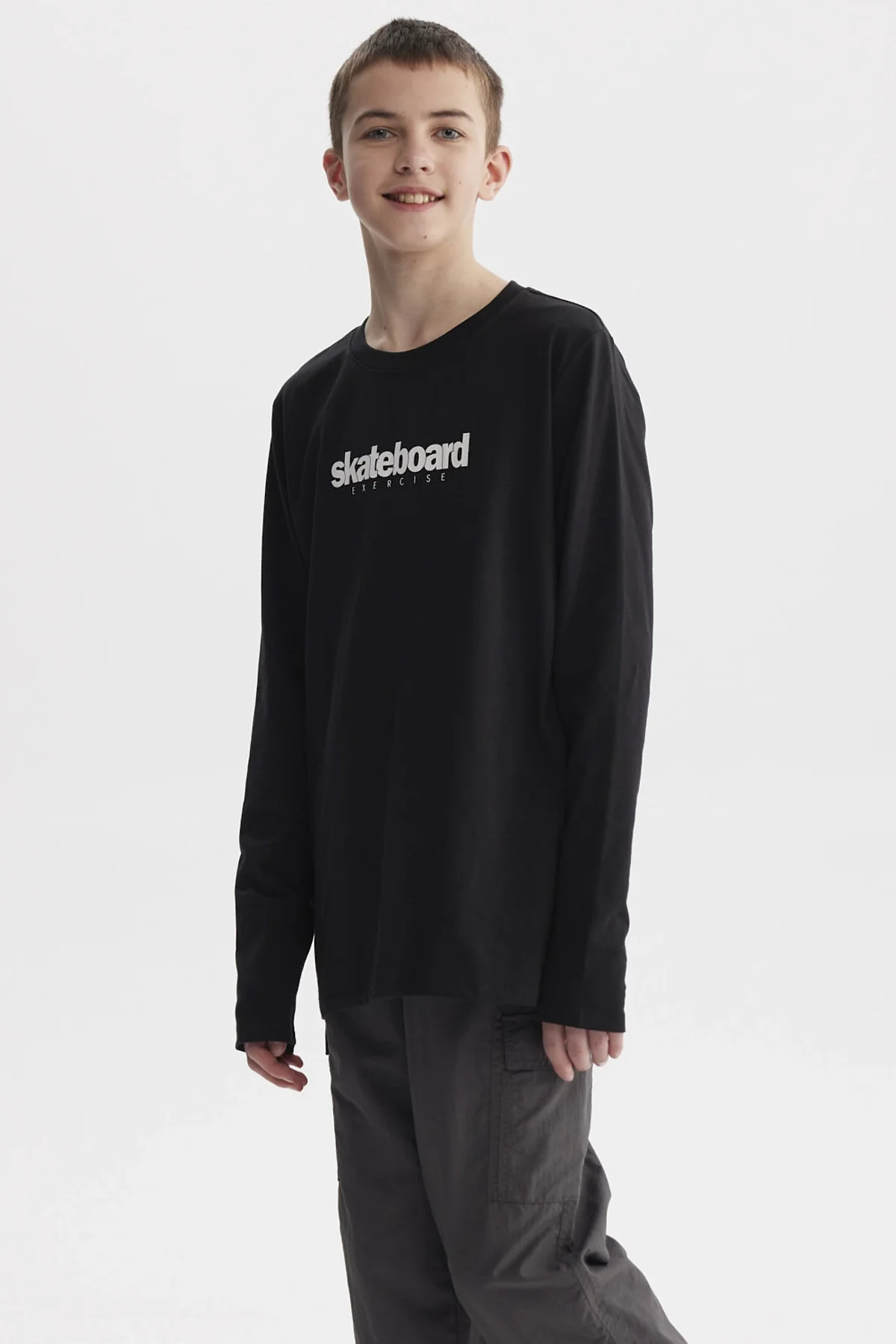 Polera Niño Print Negro