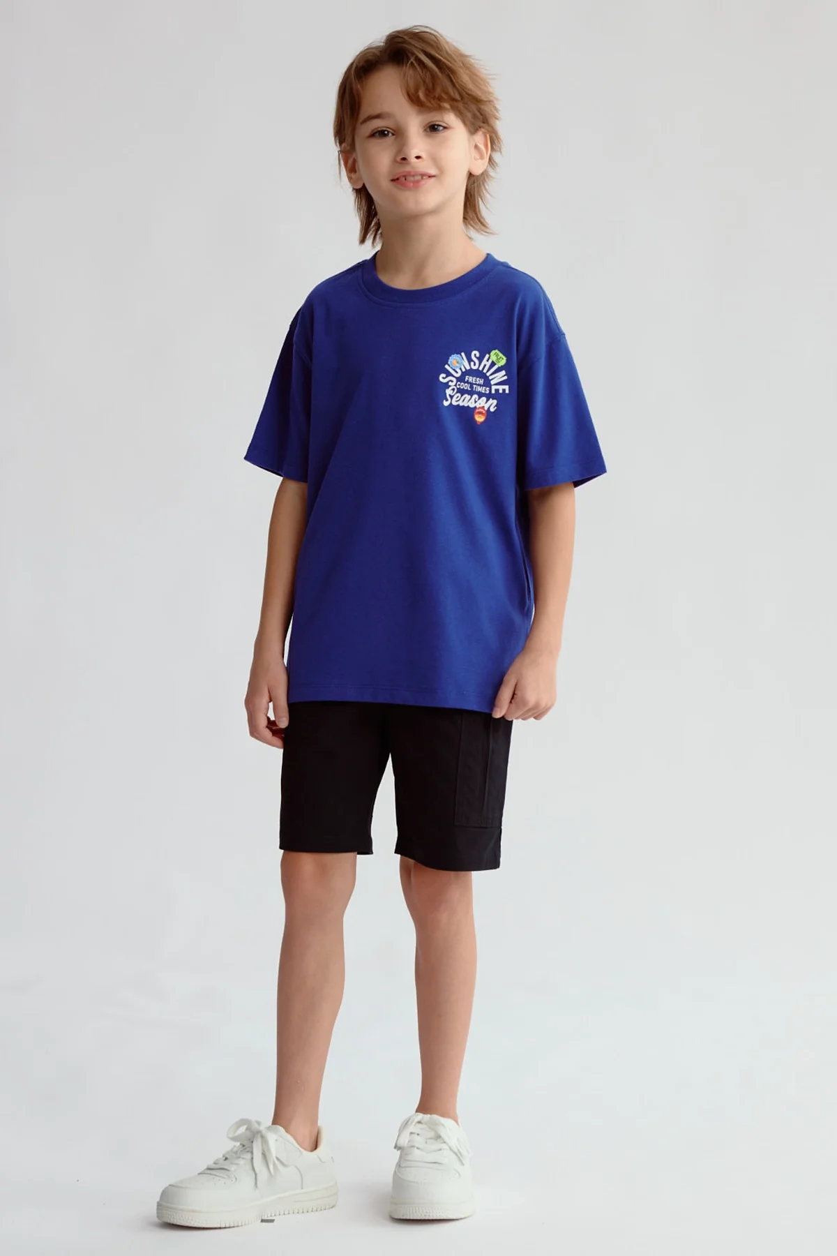 Polera Niño Print Posicional Azul Oscuro - Image 4