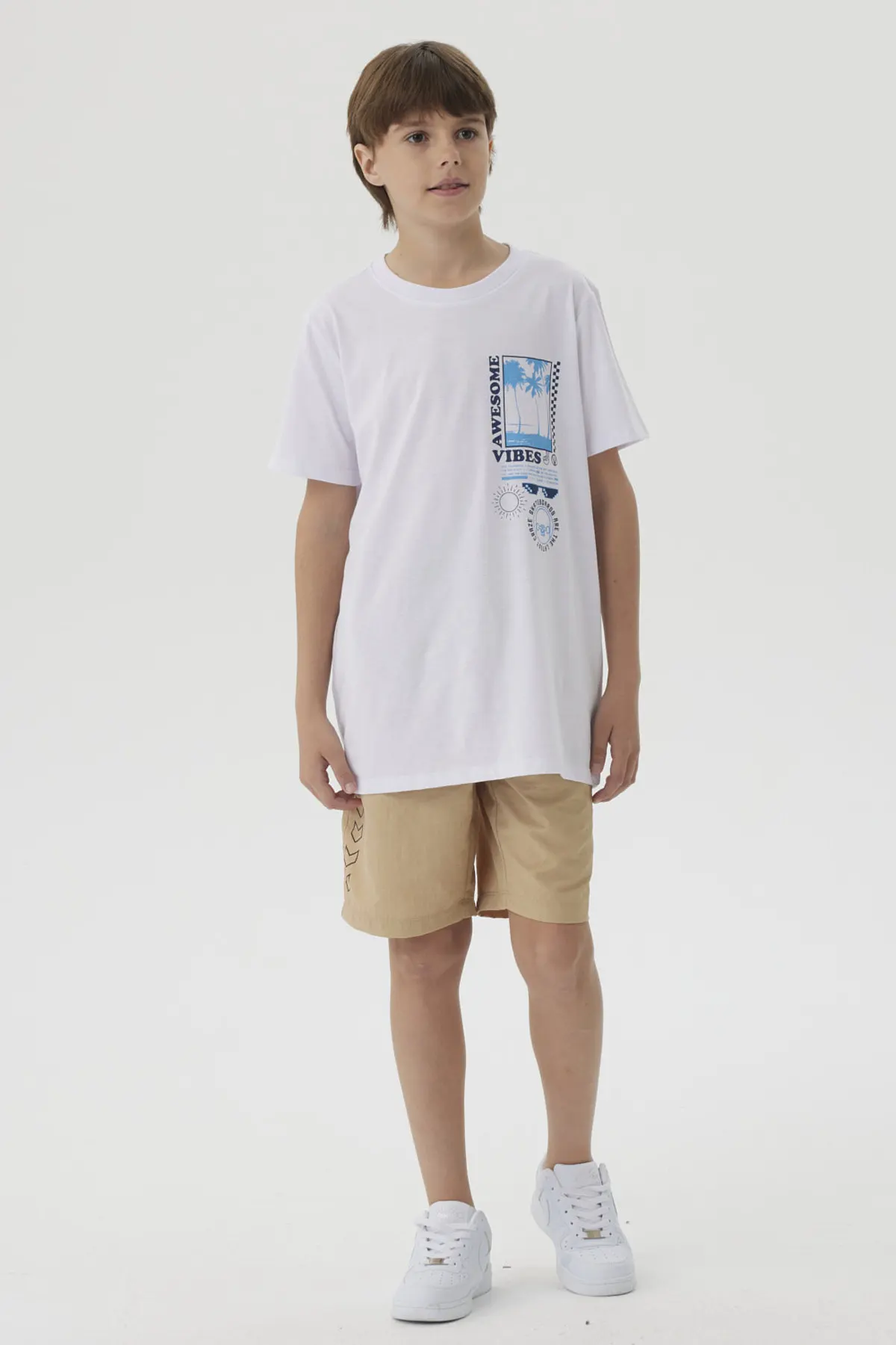 Polera Niño Print Posicional Blanco - Image 4