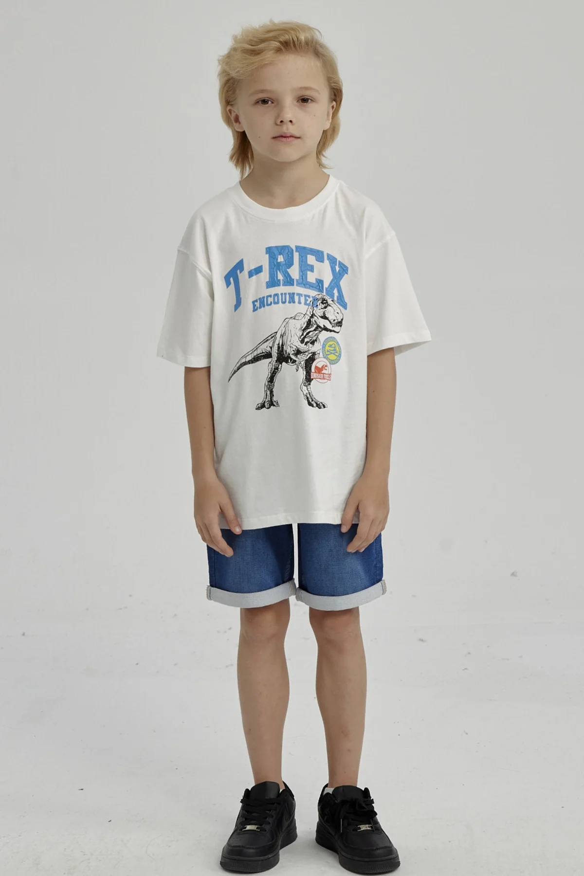 Polera Niño Print Posicional Crudo - Image 4