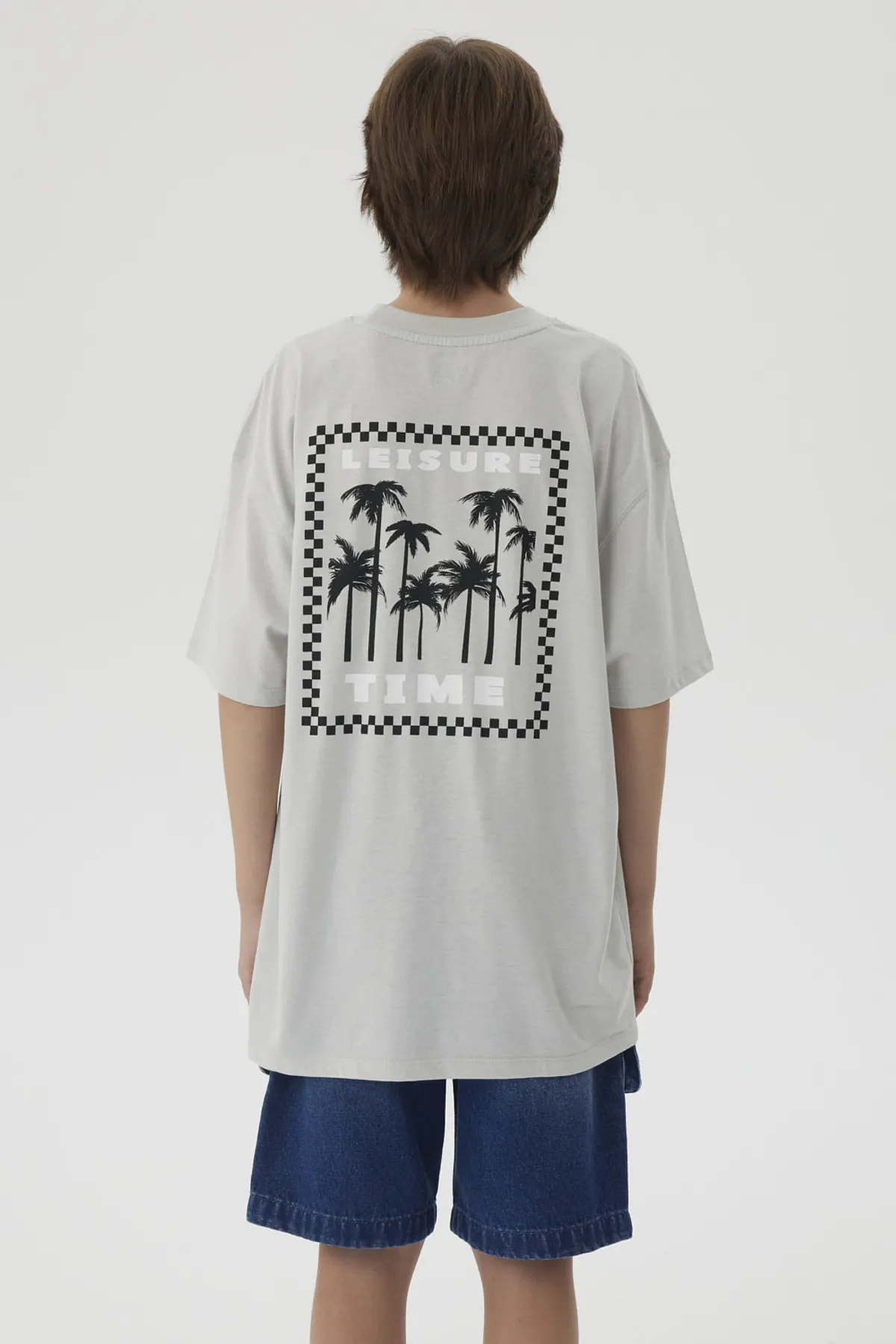 Polera Niño Print Posicional Gris - Image 2