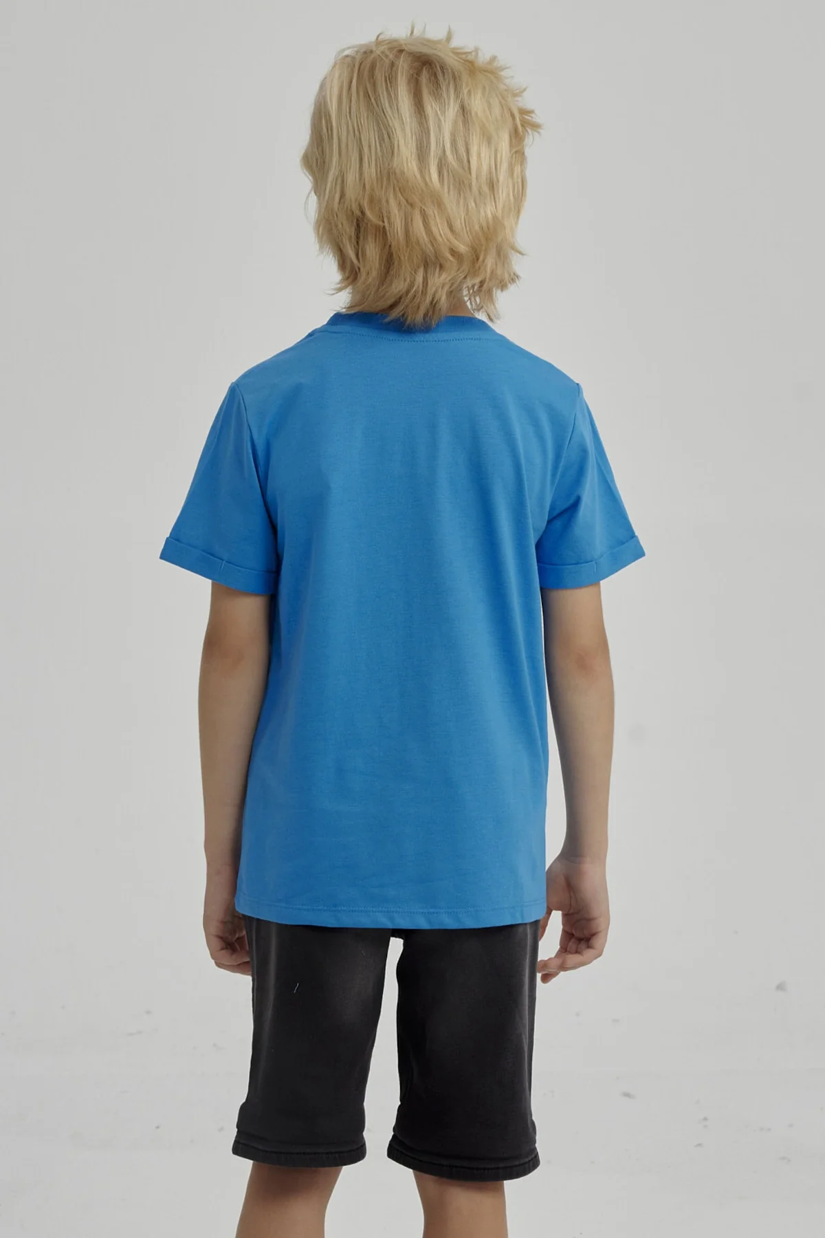 Polera Niño Puff Print Delantero Azul Claro - Image 3