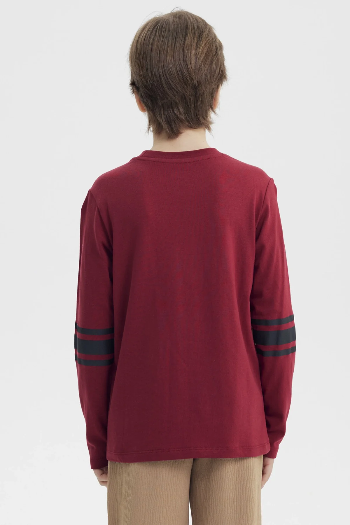 Polera Niño Slim Burdeo - Image 3