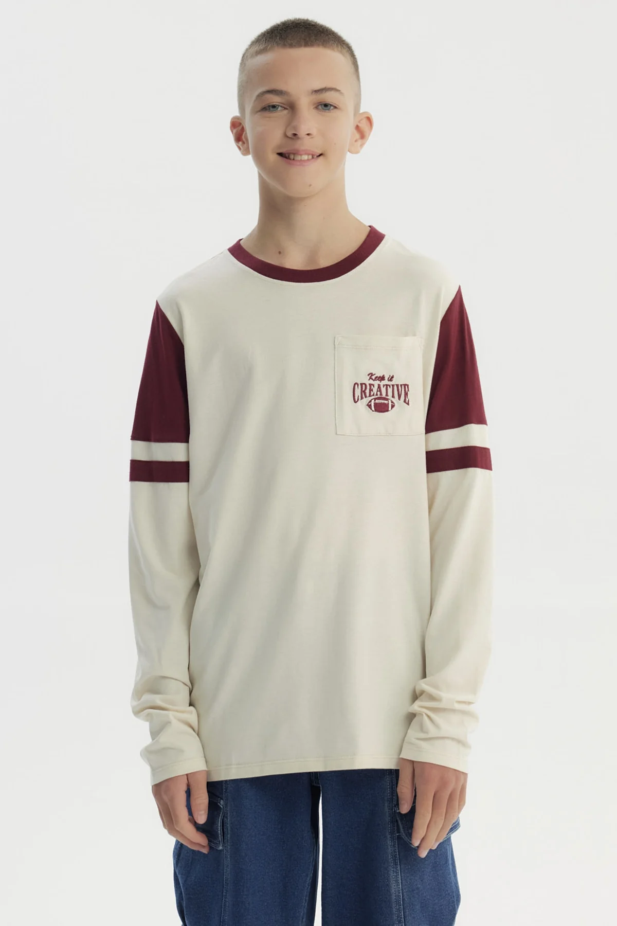 Polera Niño Slim Crudo