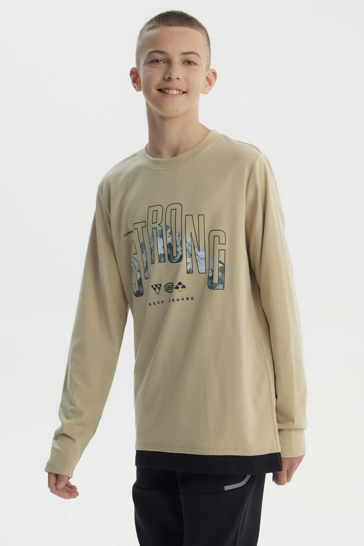Polera Niño Slim Kaki - Image 2