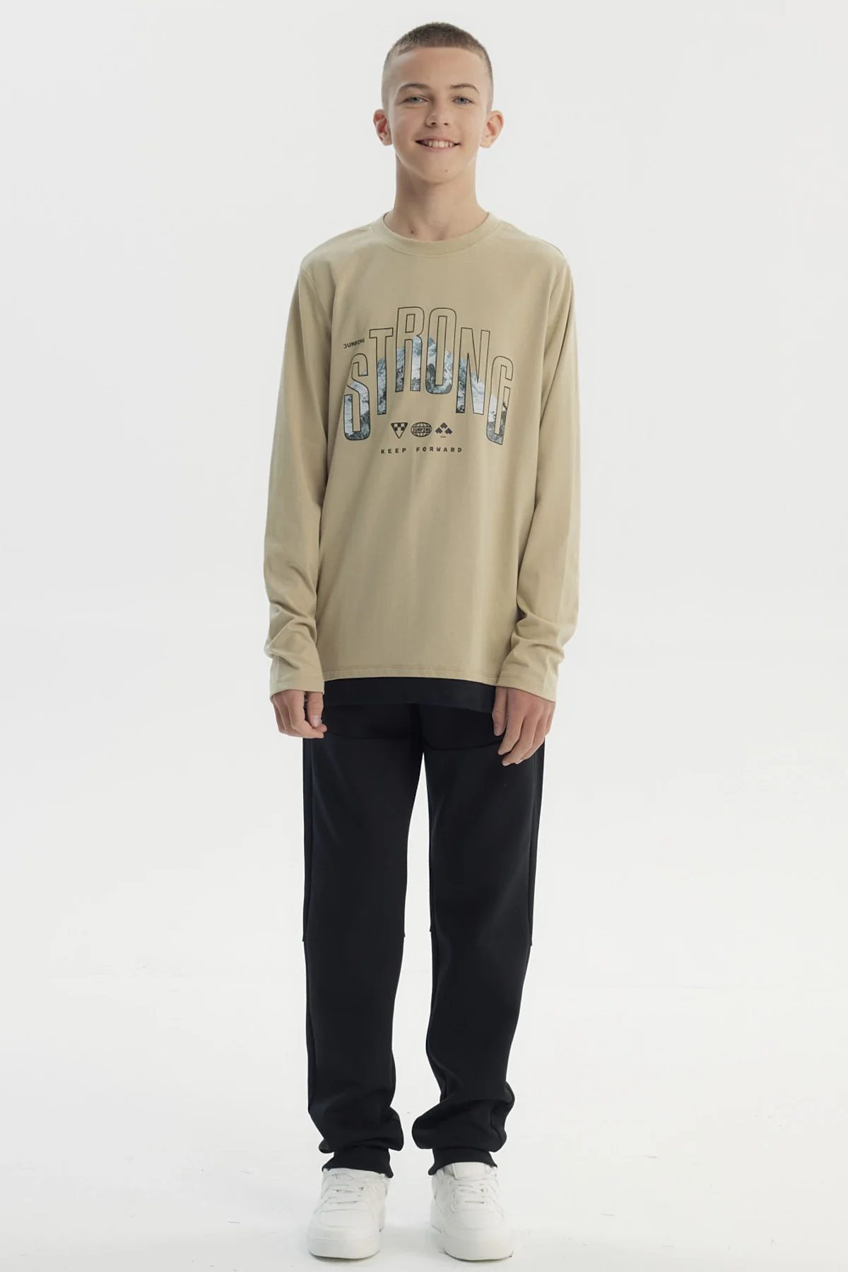Polera Niño Slim Kaki - Image 4
