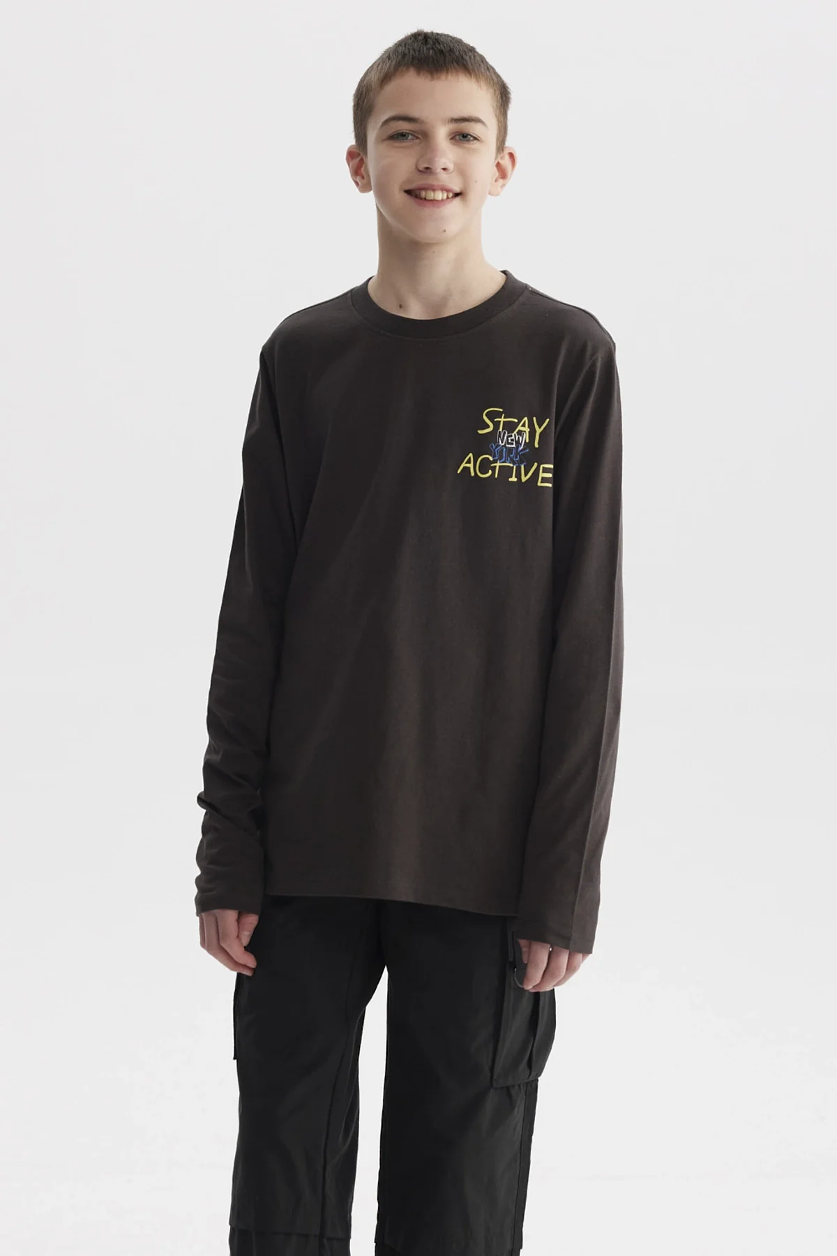 Polera Niño Slim Marengo