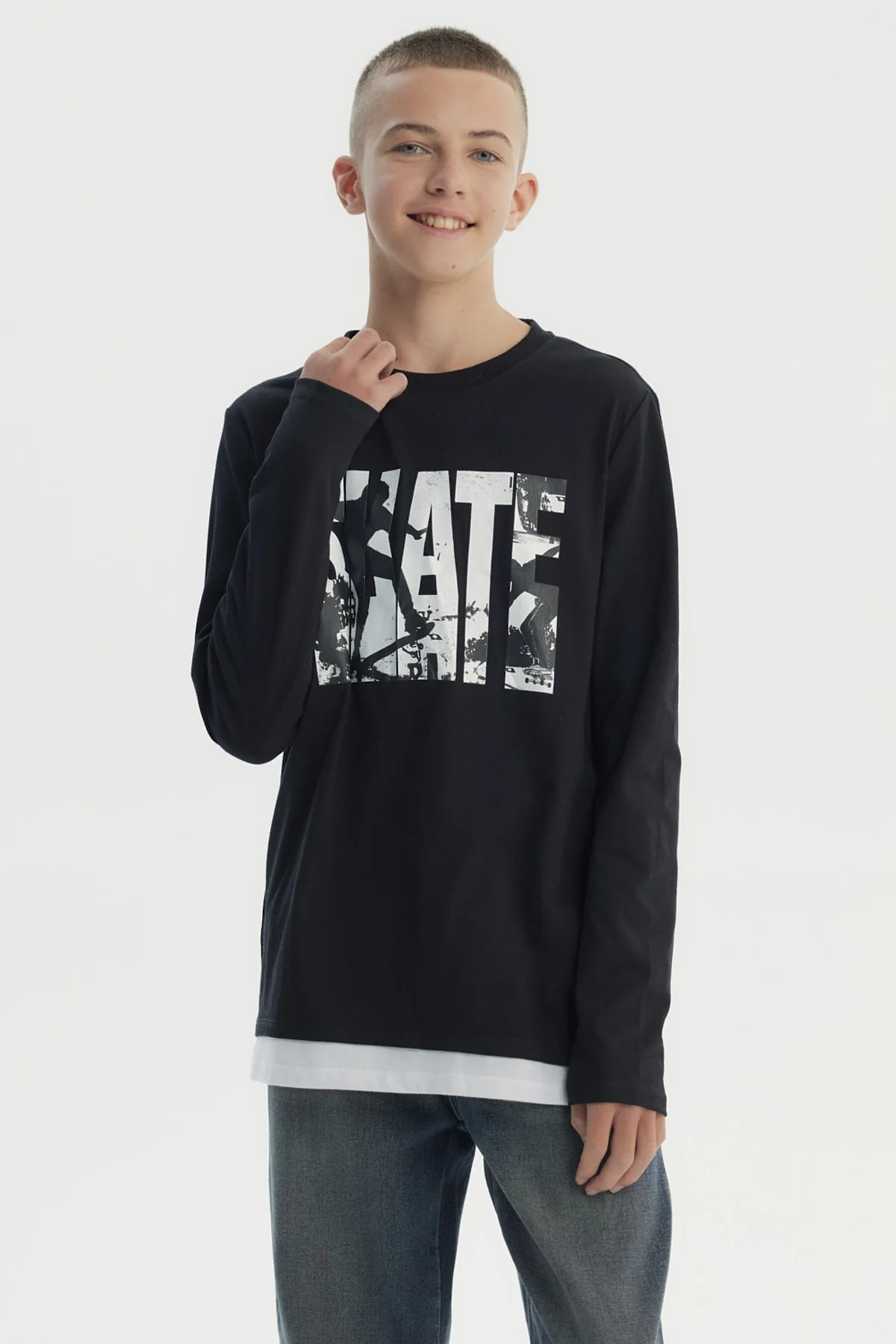 Polera Niño Slim Negro