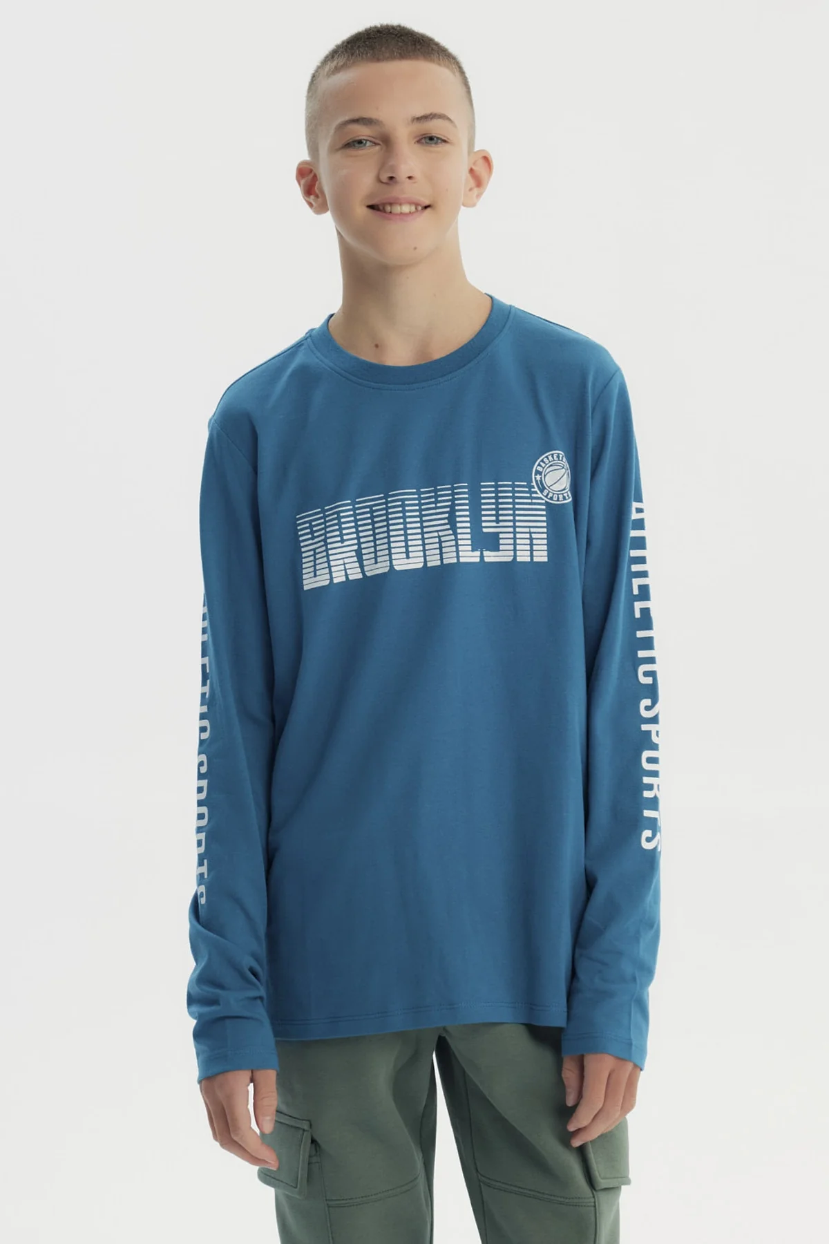 Polera Niño Slim Petroleo
