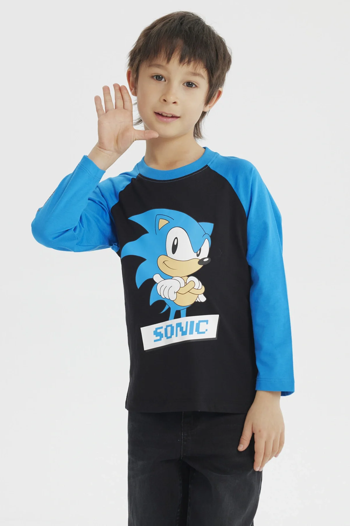 Polera Niño Sonic Negro