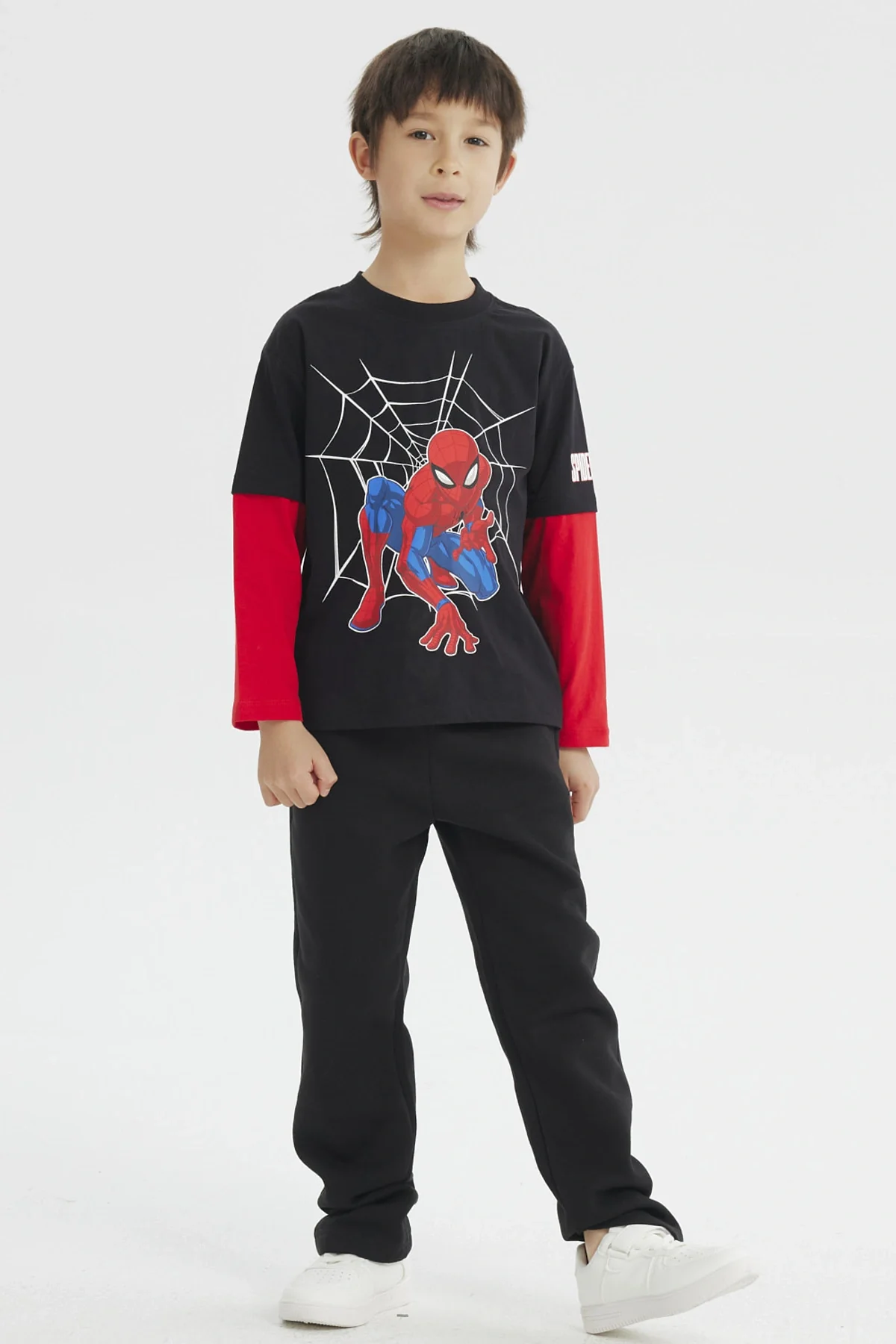 Polera Niño Spiderman Negro - Image 4