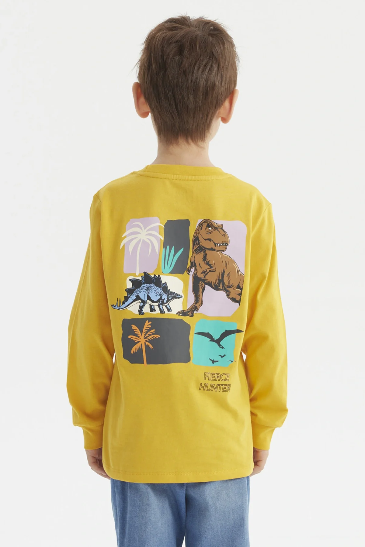Polera Niño Toddler Print Mostaza - Image 3