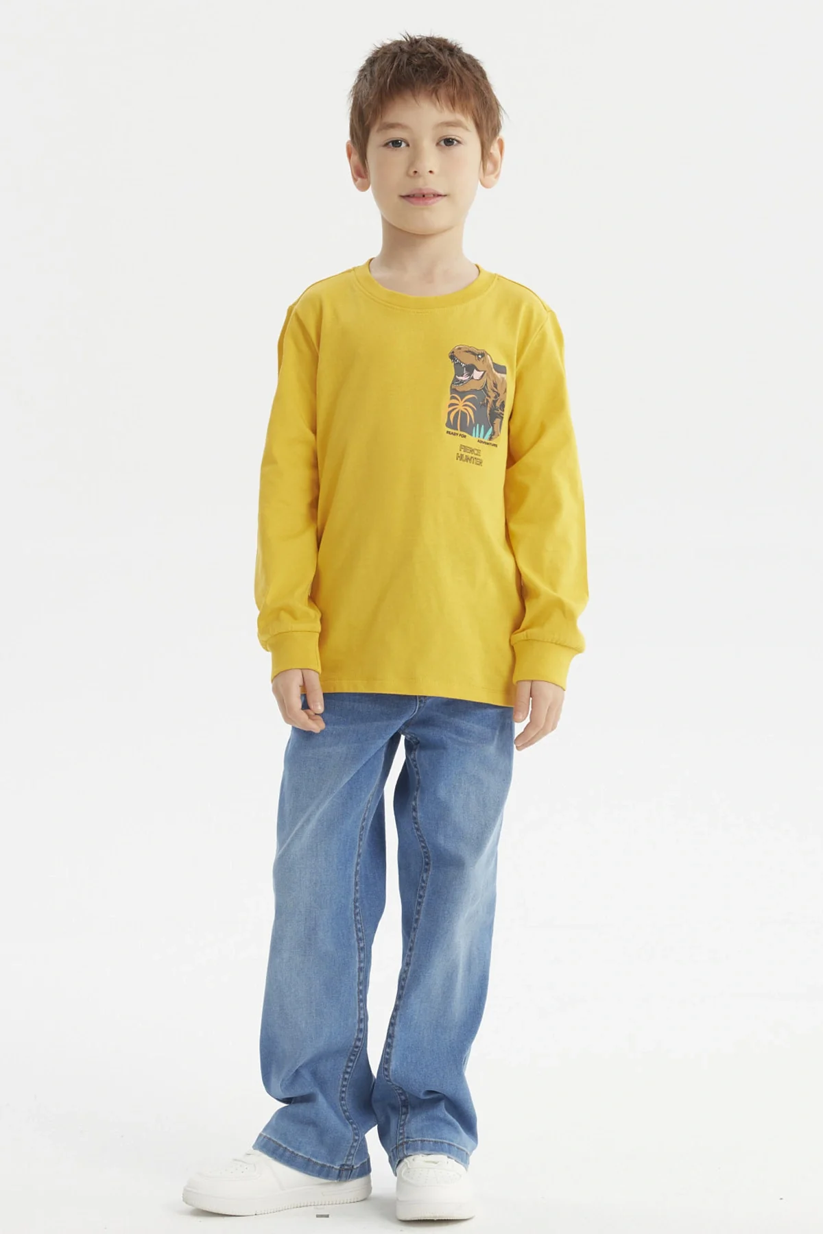 Polera Niño Toddler Print Mostaza - Image 4